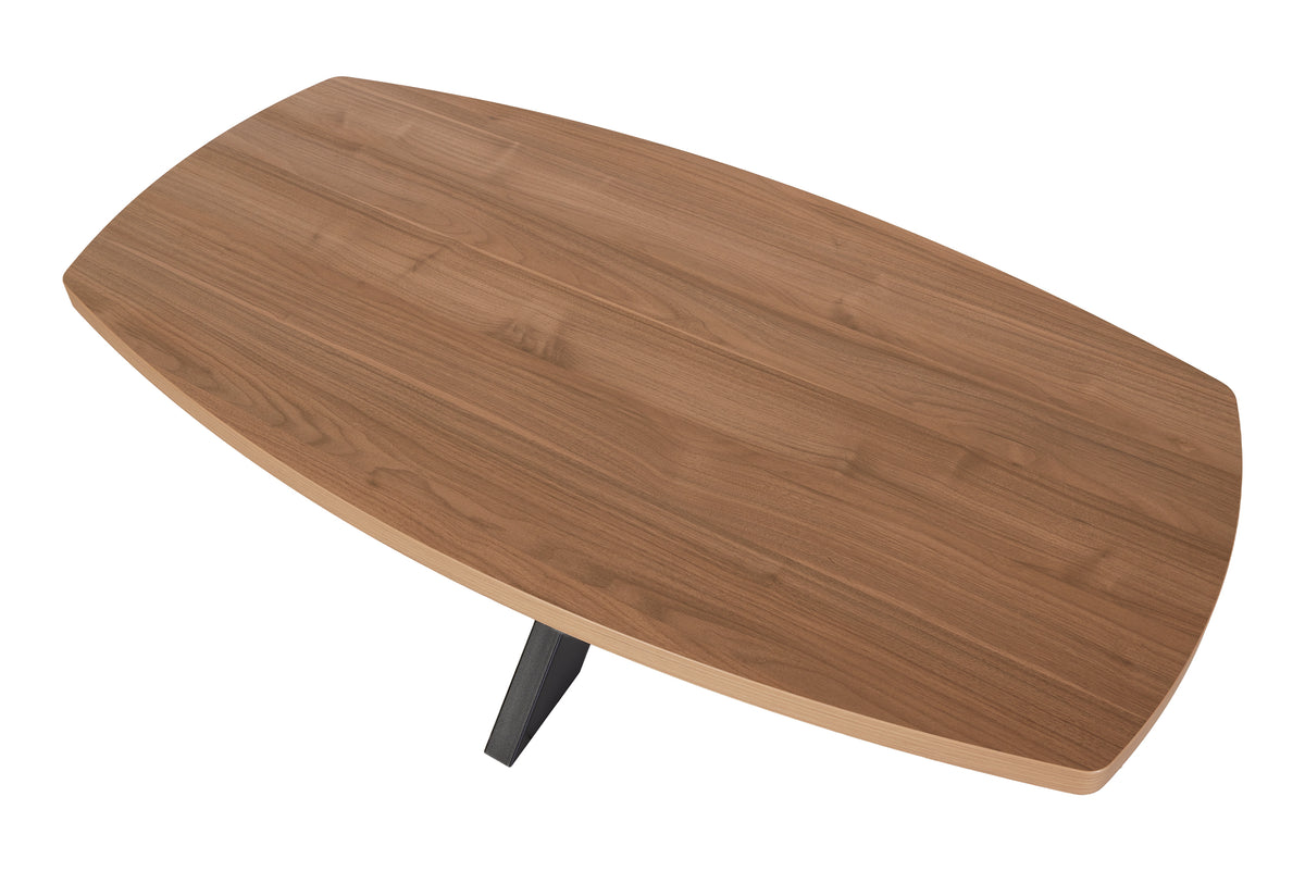 GBO - Salontafel Valerio SL2507 - Licht Notelaar - Spiderpoot - 130x65x45 cm
