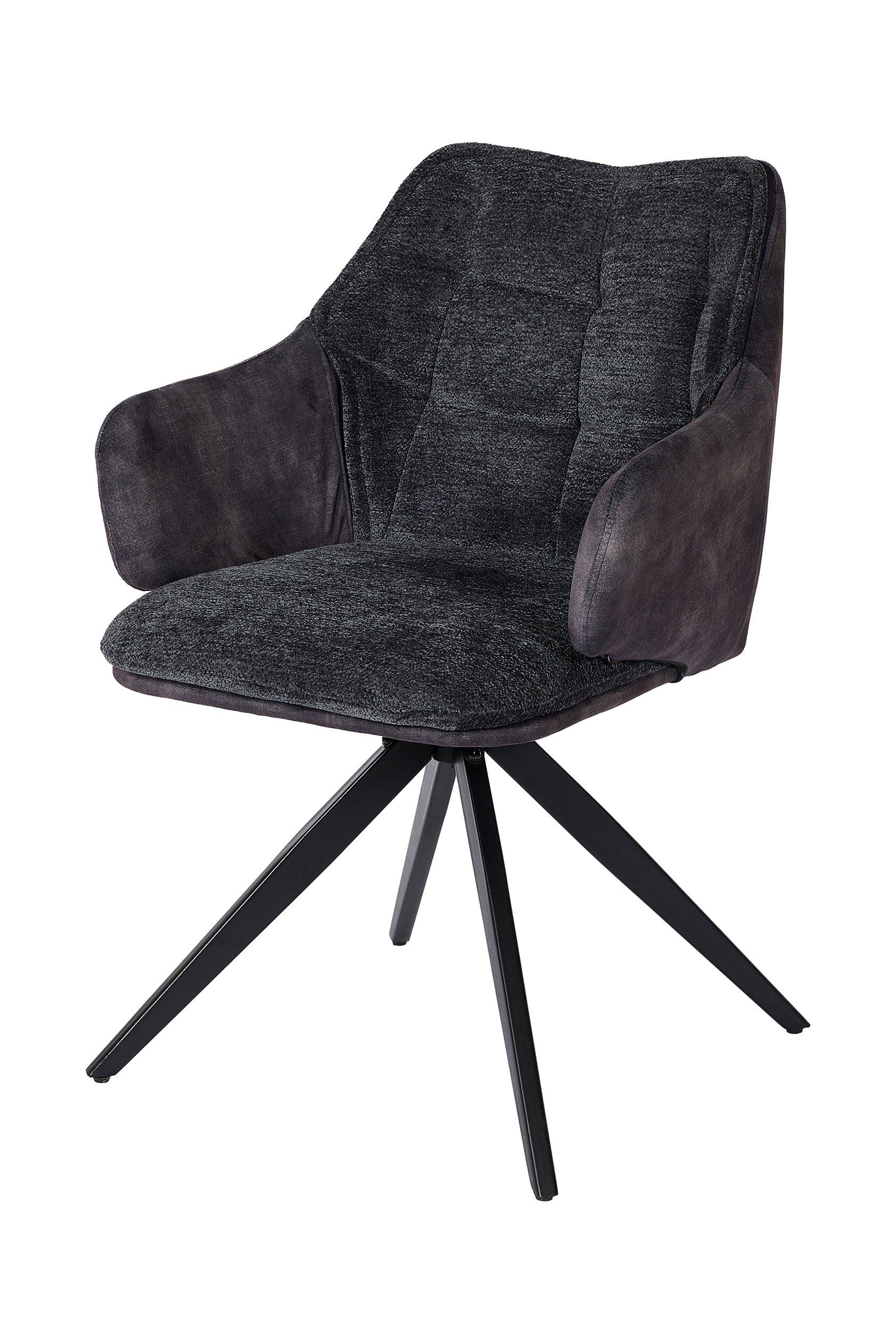 GBO - Eetkamerstoel ST2306-2 - Stof - Donkergrijs - 54x38x50cm