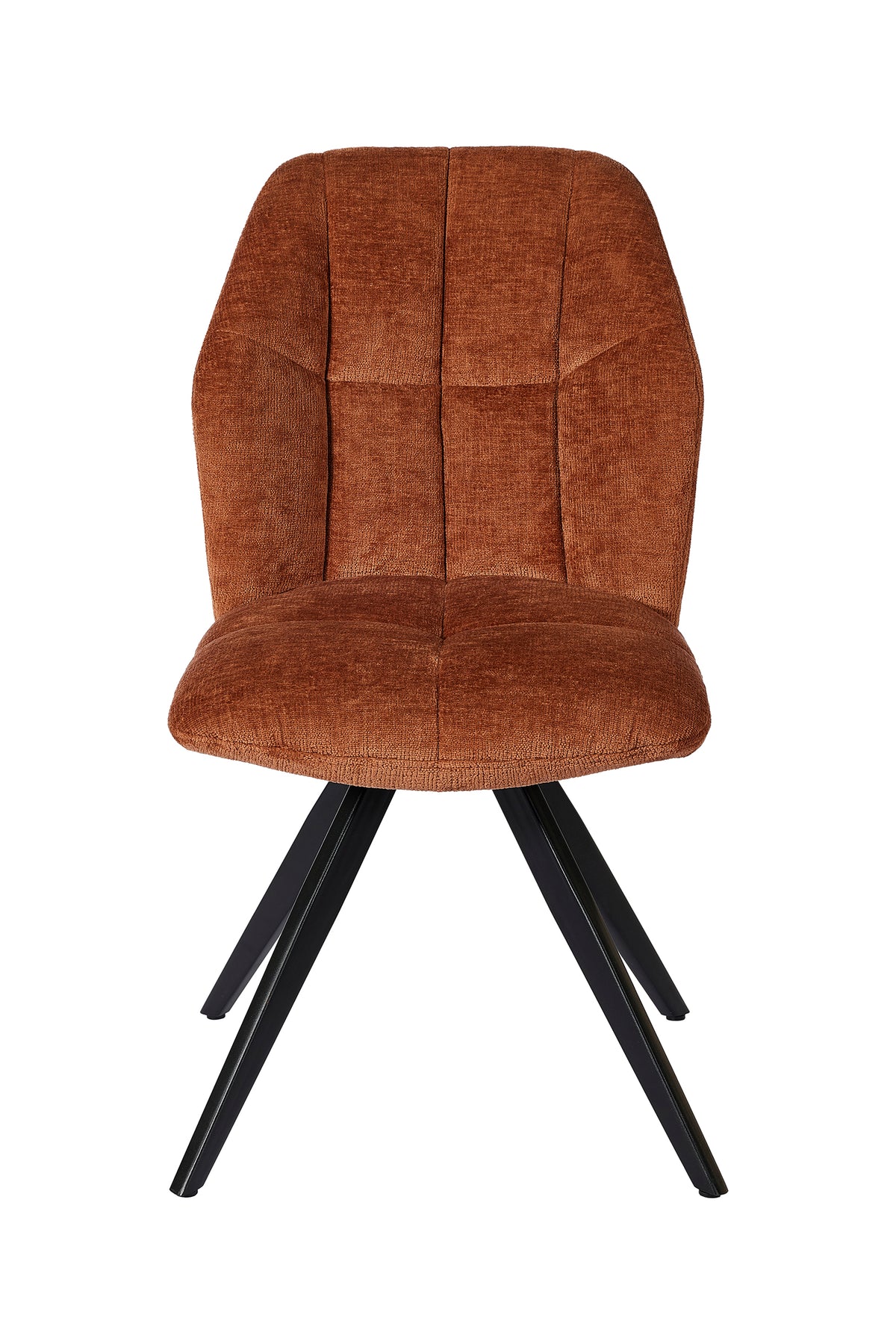 GBO - Chaise de salle à manger ST2319-2 - Tissu - Rouille - 48x38x50 cm