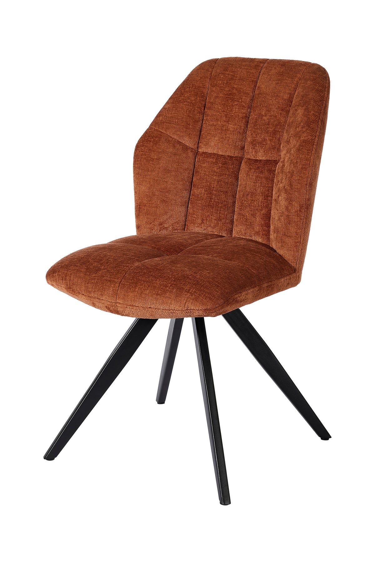 GBO - Chaise de salle à manger ST2319-2 - Tissu - Rouille - 48x38x50 cm