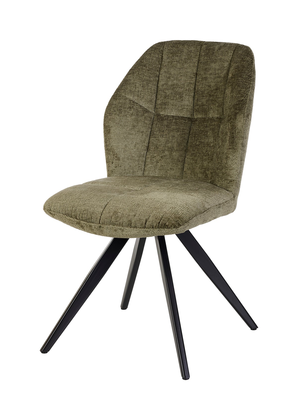 GBO - Chaise de salle à manger ST2319-2 - Tissu - Vert - 48x38x50 cm
