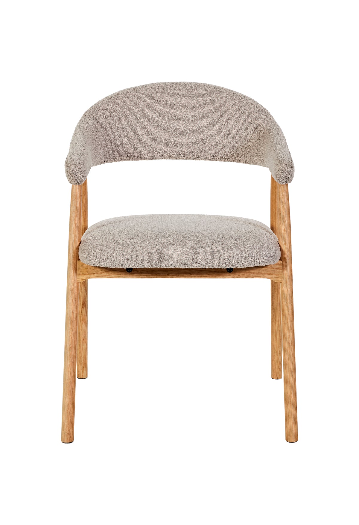 GBO - Chaise de salle à manger ST2501 - Tissu - Chêne naturel