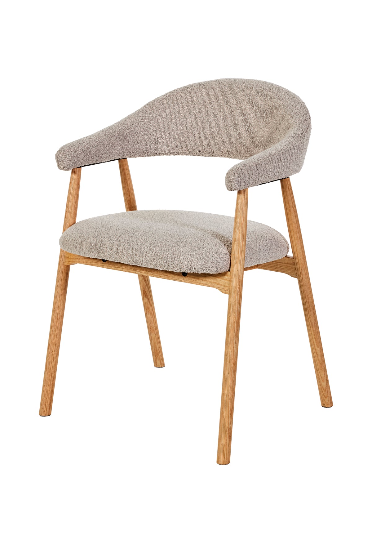 GBO - Chaise de salle à manger ST2501 - Tissu - Chêne naturel
