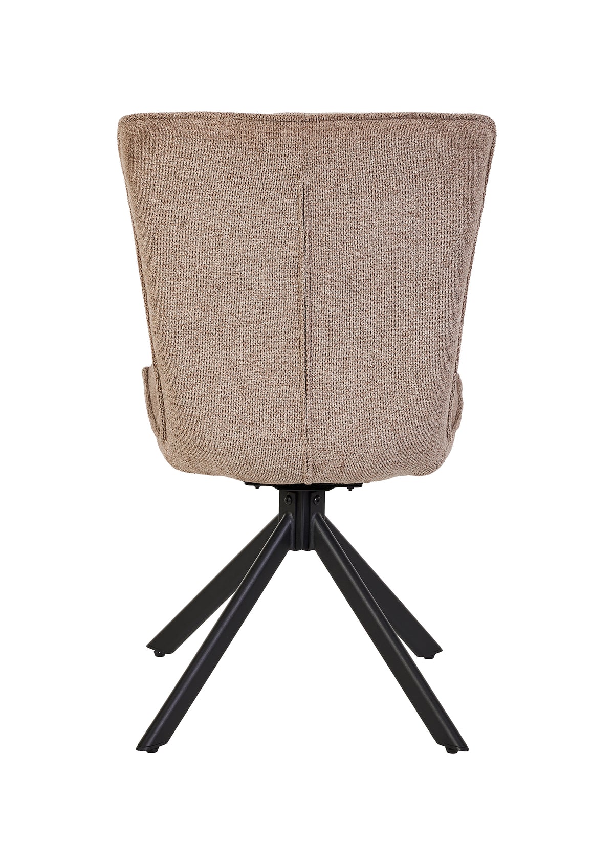 GBO - Chaise de salle à manger ST2504 - Tissu - Marron