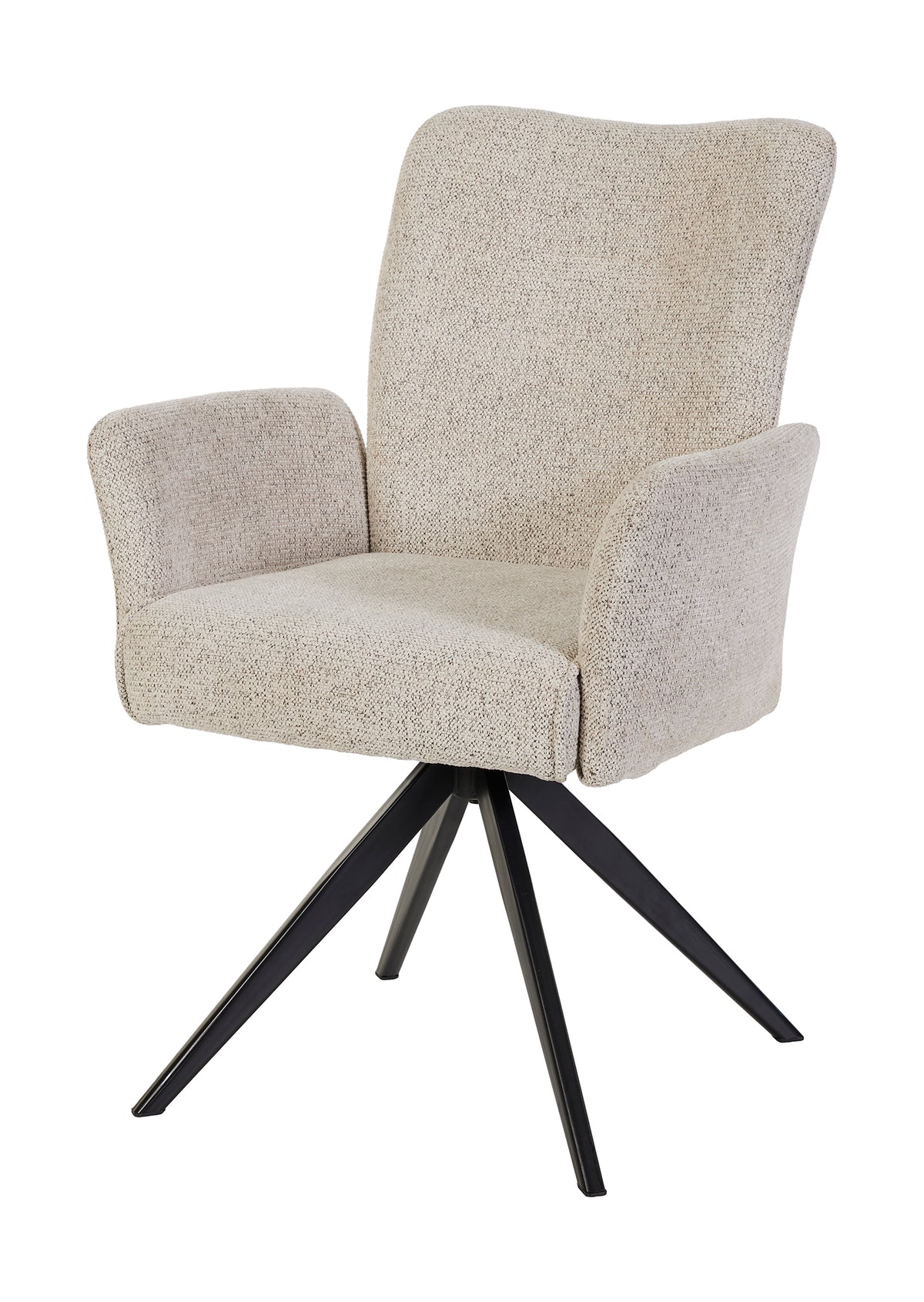 GBO - Chaise de salle à manger ST2508 - Tissu - Beige