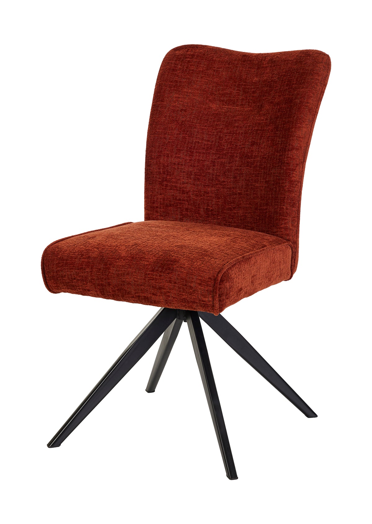 GBO - Chaise de salle à manger ST2509 - Tissu - Rouille