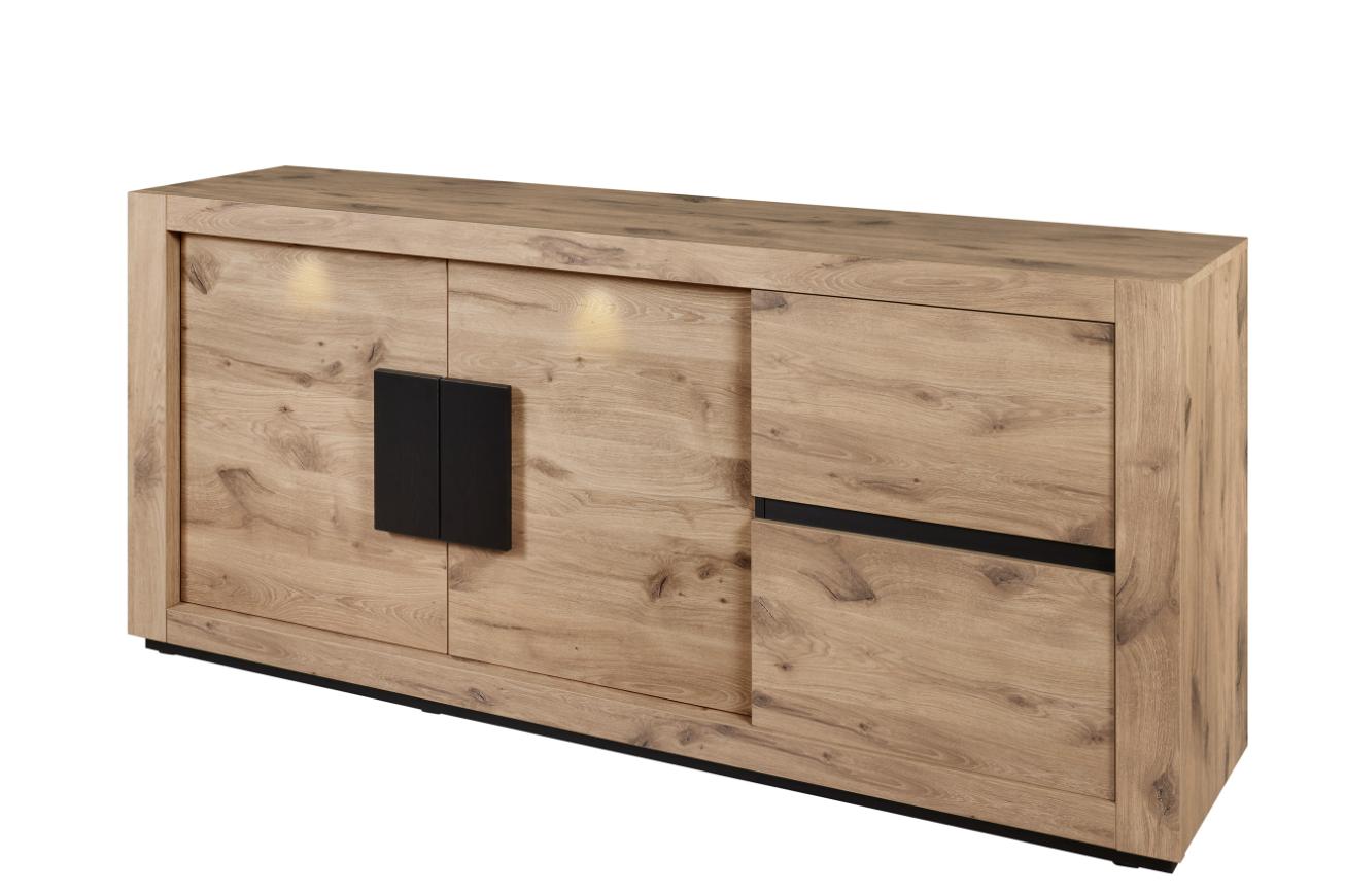 GBO - Buffet San Marino – 210x93x50 cm – Chêne Canyon