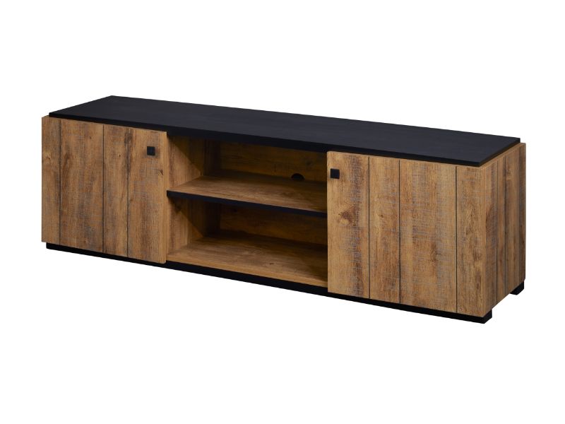 GBO - Meuble TV Sharon - Chêne Denver - 160x48.0x40 cm