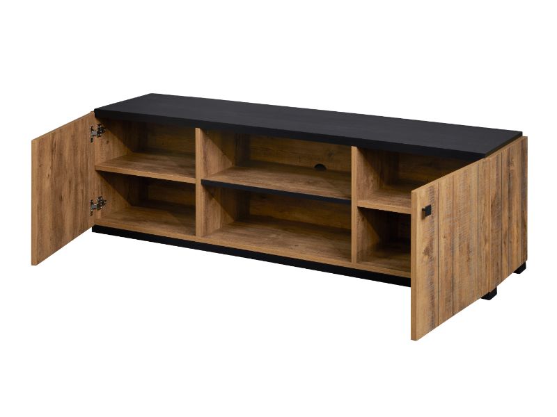 GBO - Meuble TV Sharon - Chêne Denver - 160x48.0x40 cm