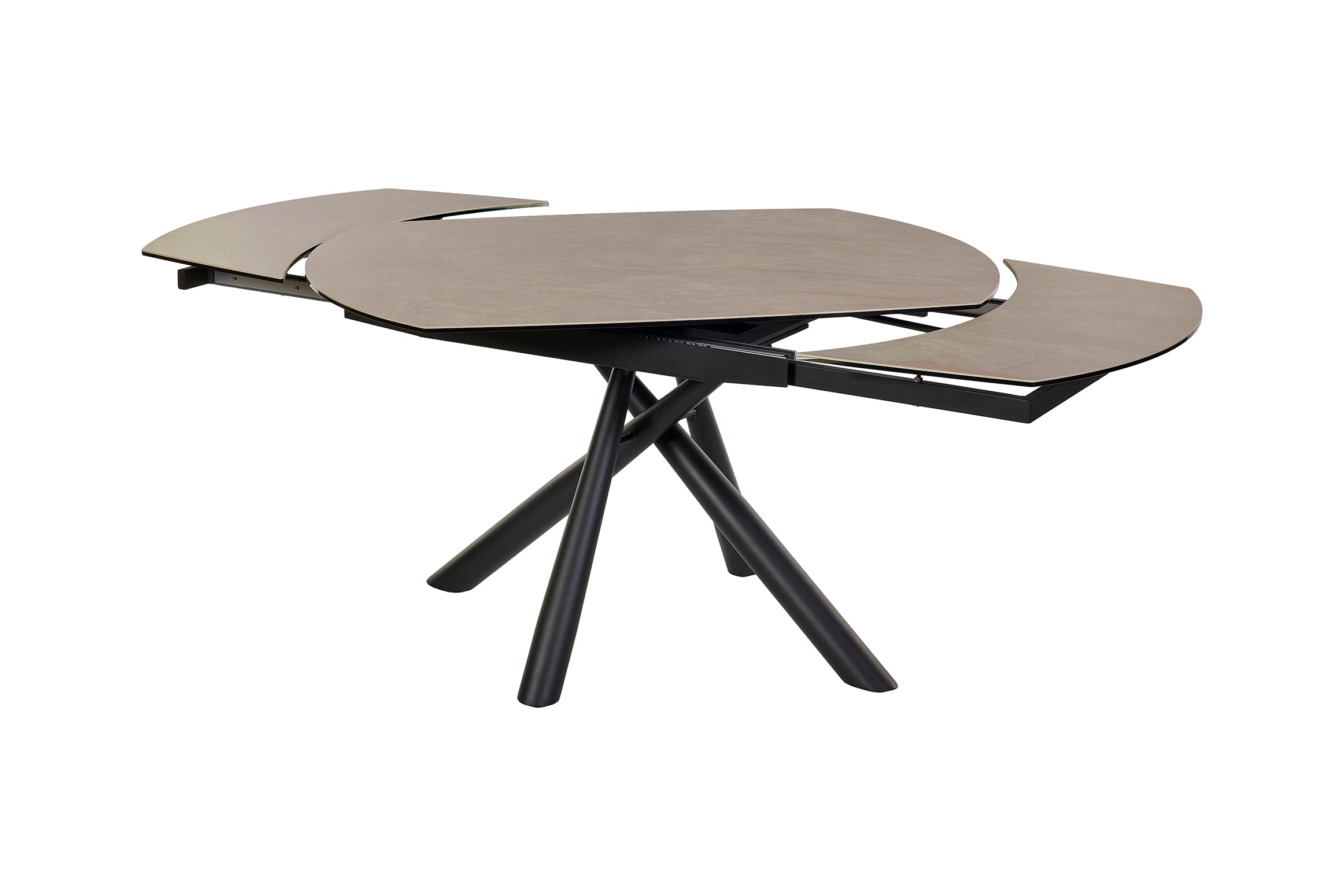 GBO -Verlengtafel TF1909 -Keramisch Sand - 130 ( 200 ) x 95 x 73 cm