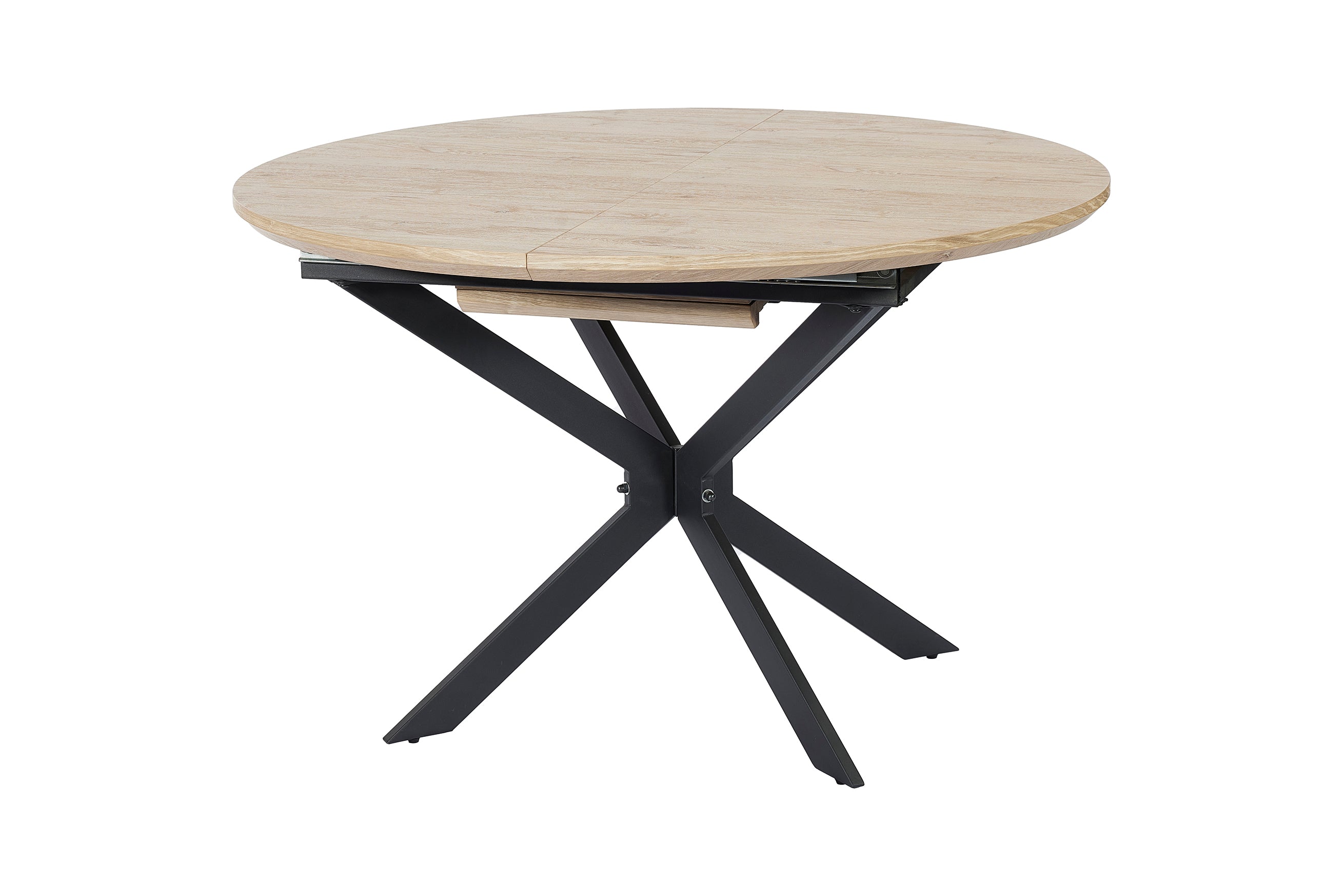 GBO - Table de salle à manger Joy - Extensible - Chêne Alaska - 120 (160) x H76 cm