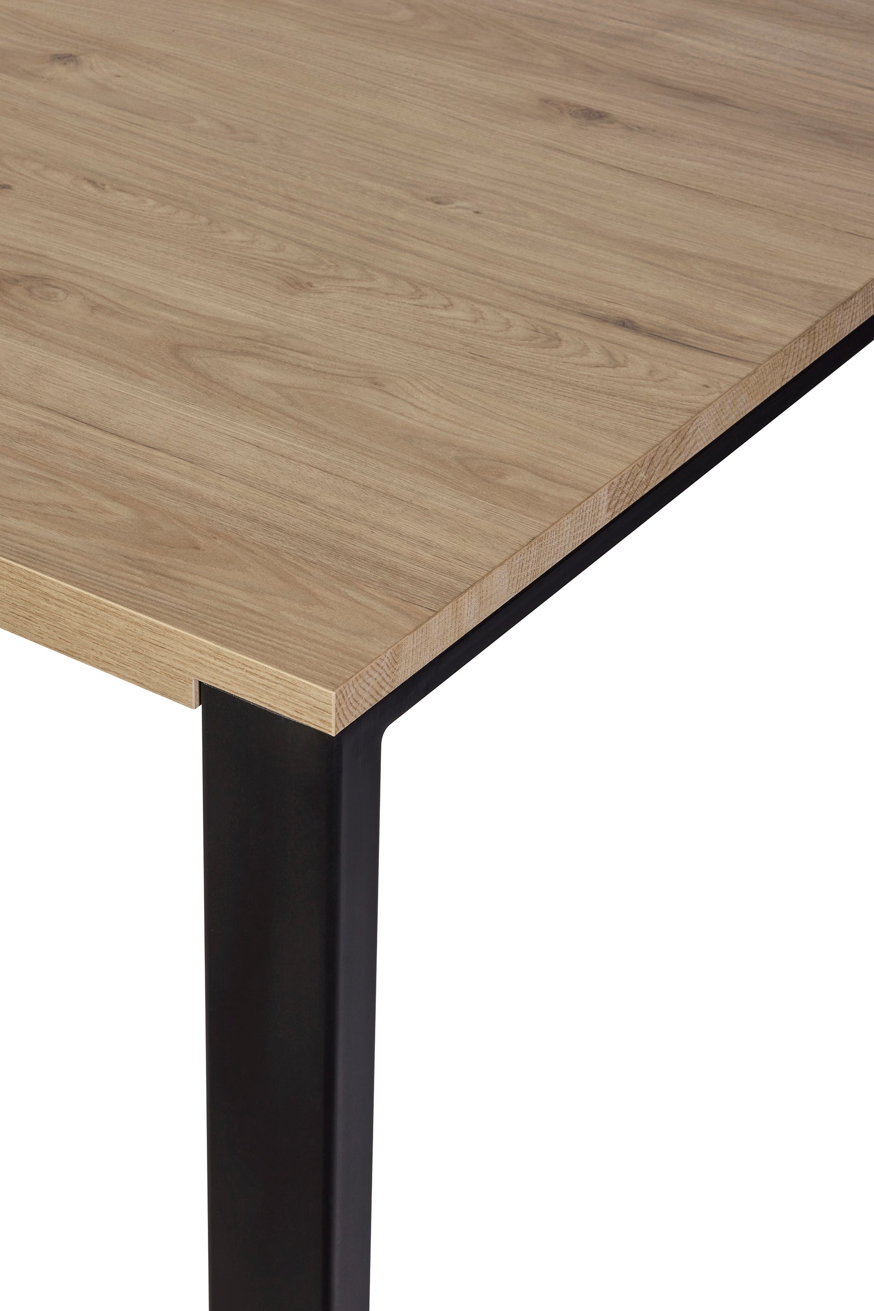 GBO - Table de salle à manger Toby – 170x100x77 cm – Chêne Castella – Pied en X