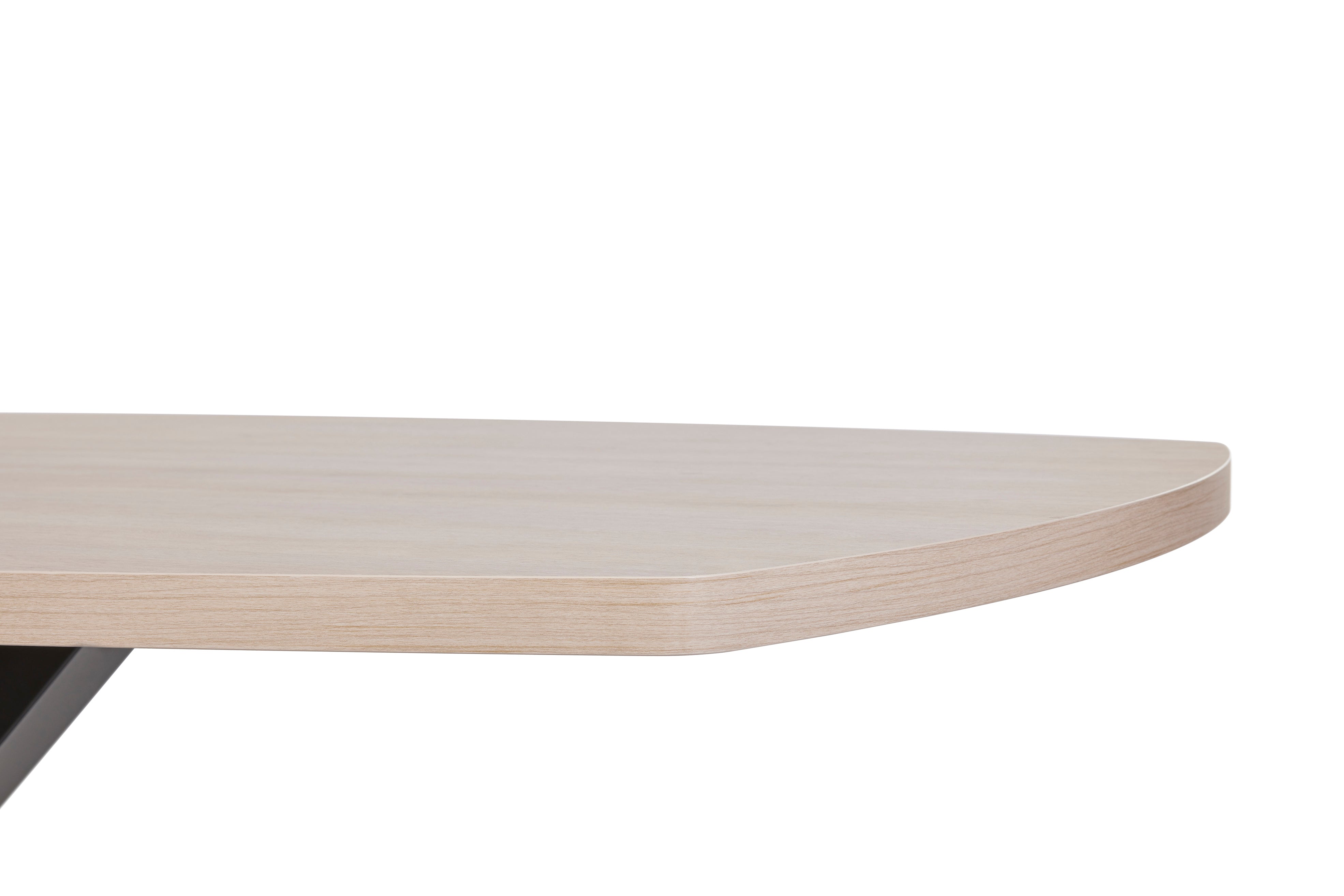 GBO - Table de salle à manger Umberto Oval – Chêne Urbain - 200 x 100 x 76 cm