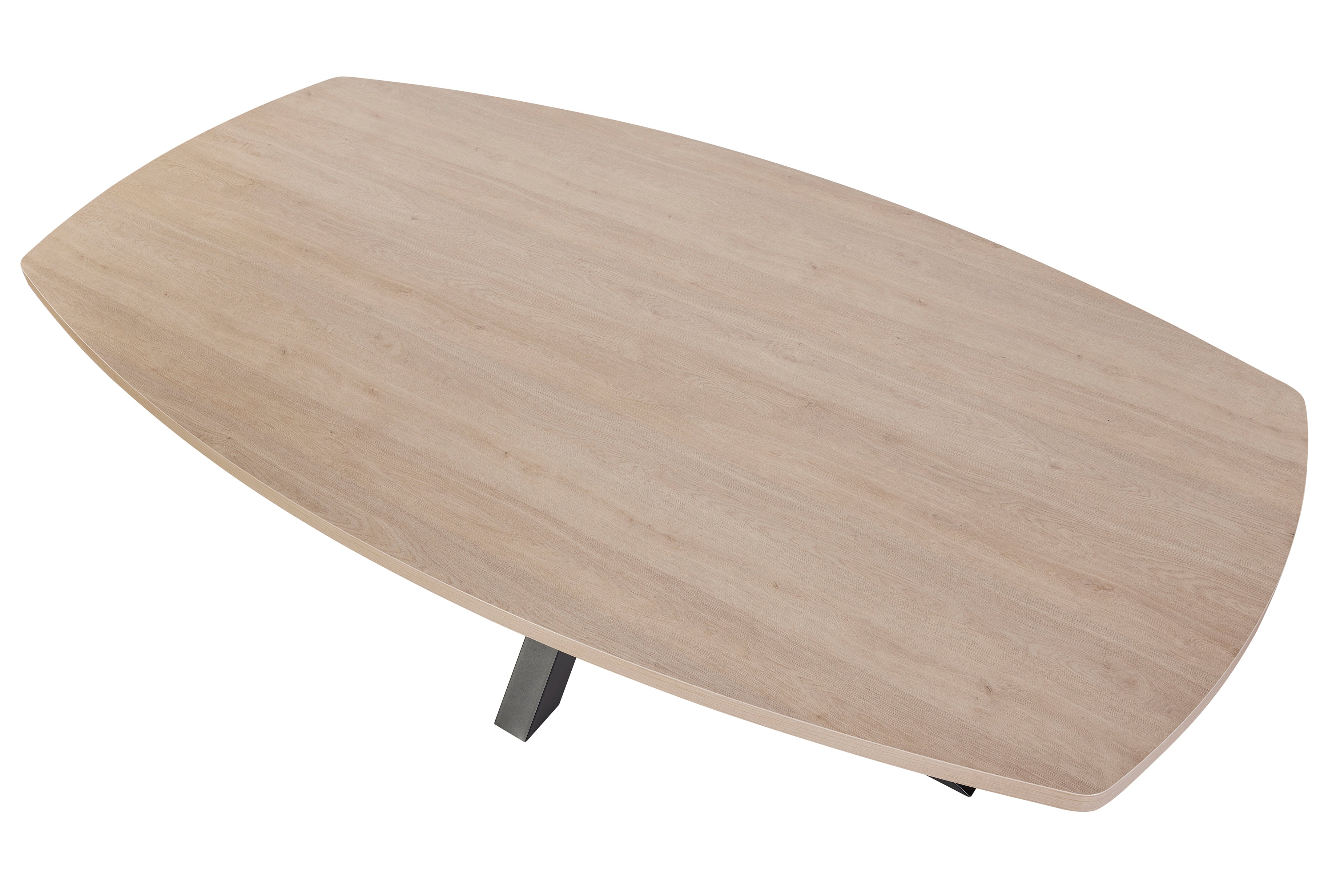 GBO - Table de salle à manger Umberto Oval – Chêne Urbain - 200 x 100 x 76 cm