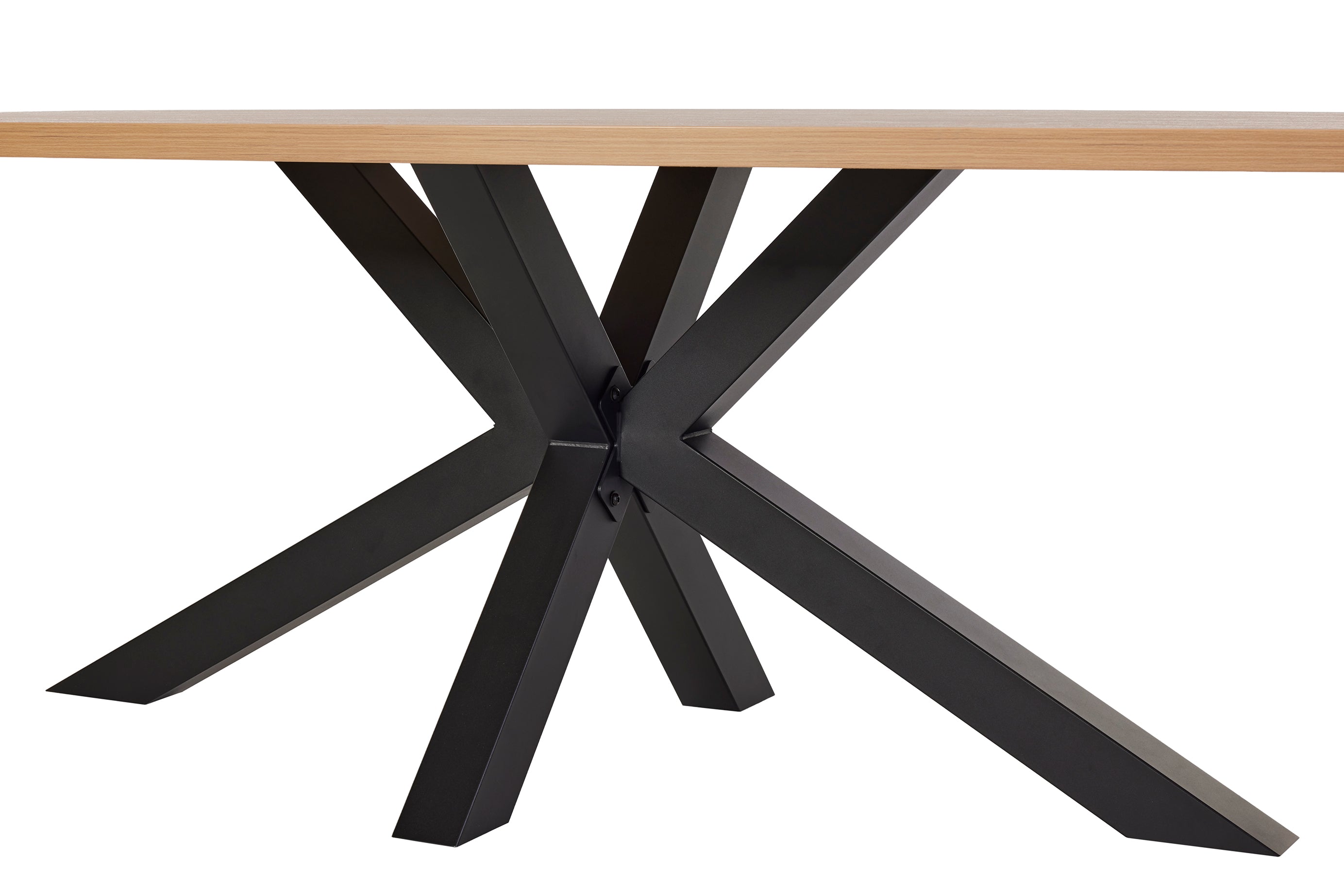 GBO - Table de salle à manger Vasko – ovale 200x100x76 cm en chêne Virginia