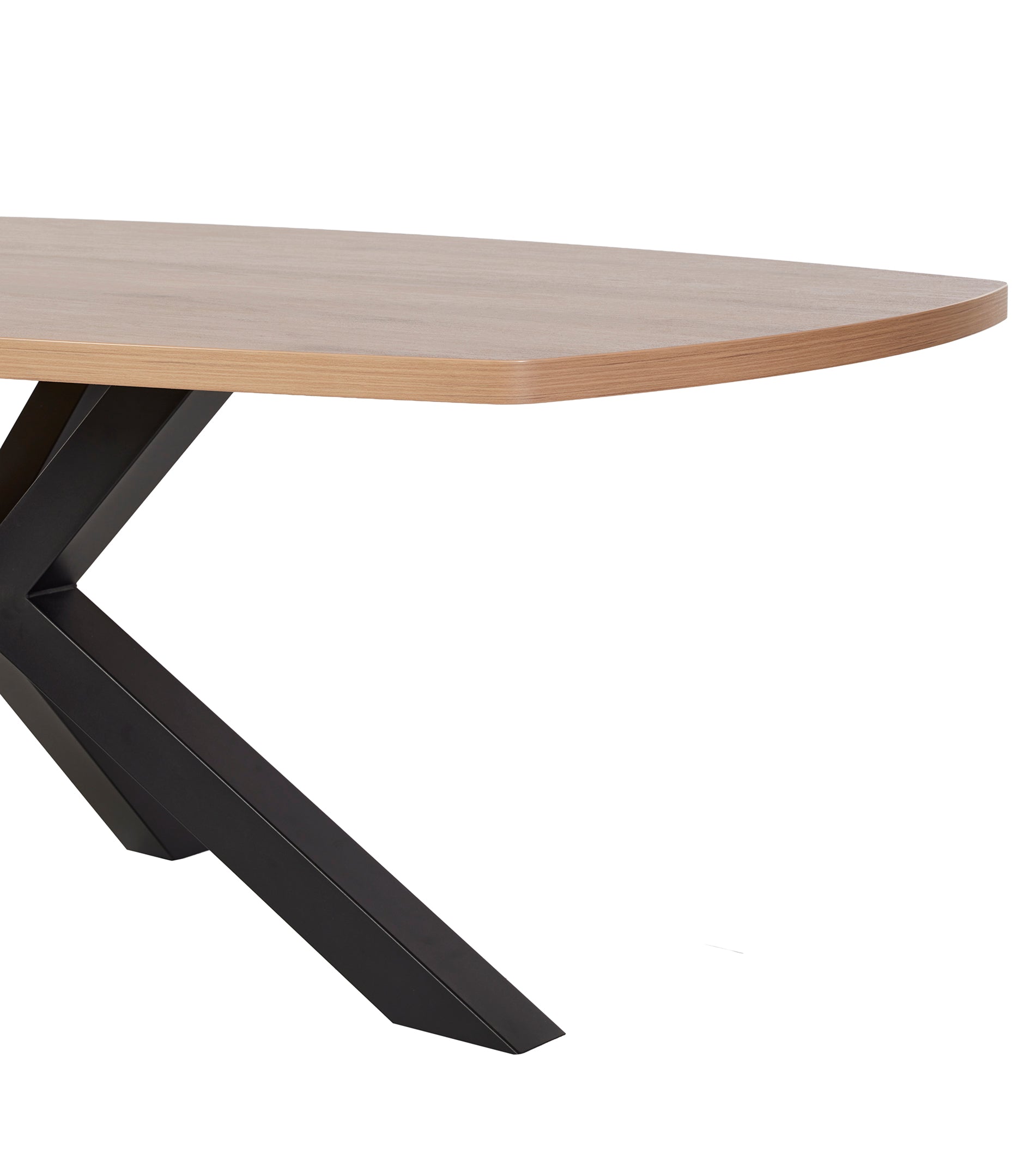 GBO - Table de salle à manger Vasko – ovale 200x100x76 cm en chêne Virginia