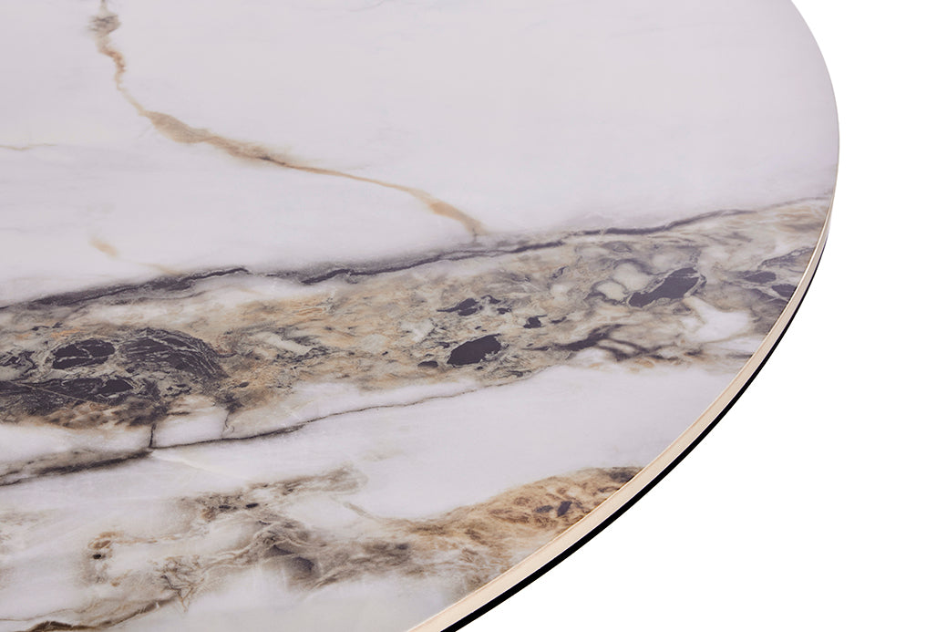 GBO - Eettafel Keramisch Rond TF2508 - 115 (190) x 190 x 75 cm