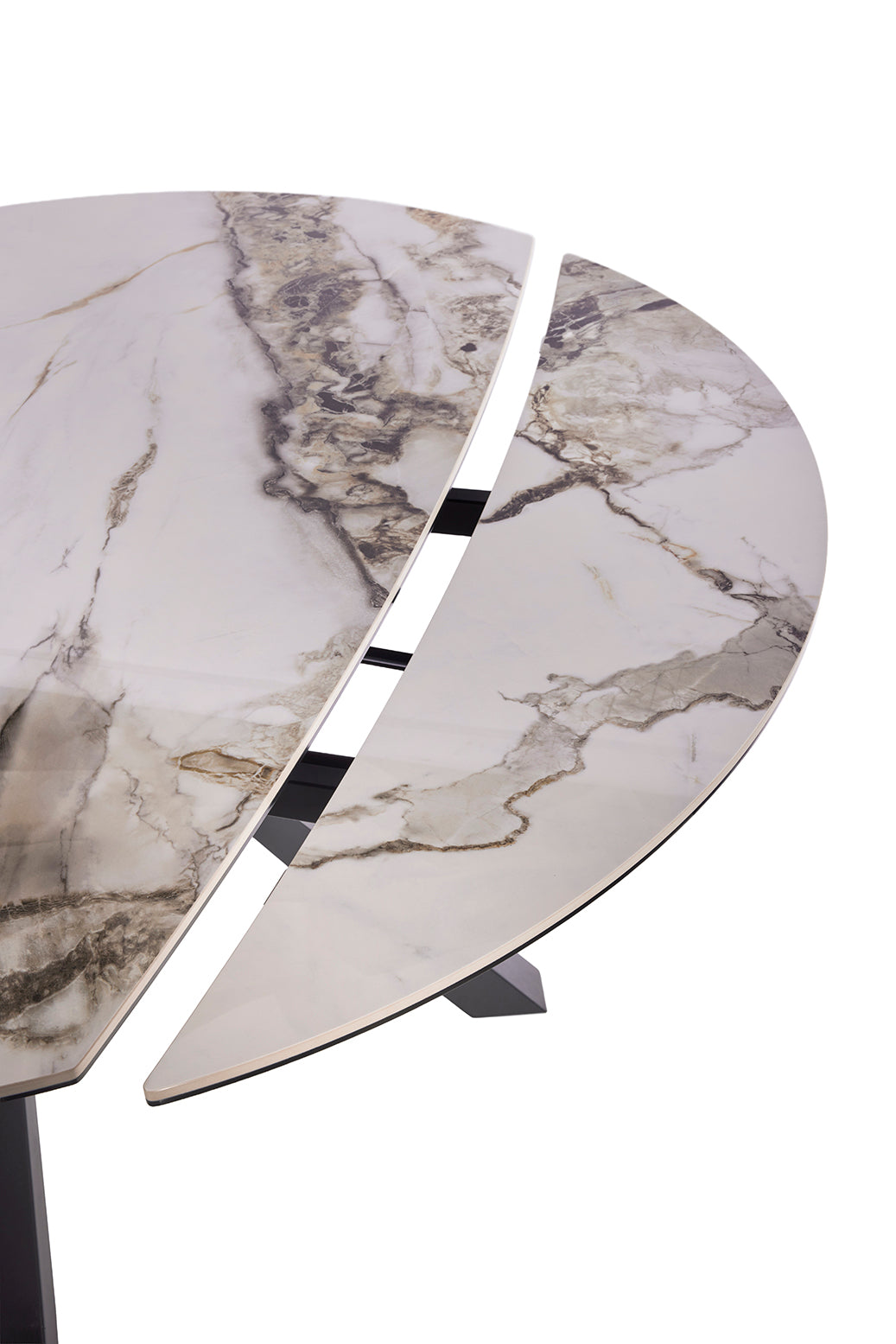 GBO - Eettafel Keramisch Rond TF2508 - 115 (190) x 190 x 75 cm