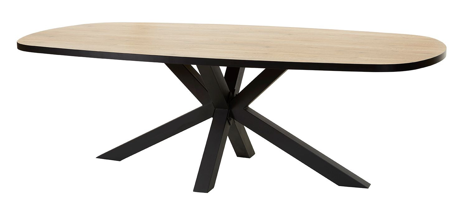 Image of GBO - Eettafel ovaal Tibo TF2101 - sterpoot - French oak - 200x100x76cm