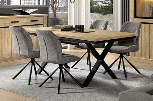 Image of GBO - Eettafel Tibo TF1805  - X-poten- French oak - 230x100x76cm