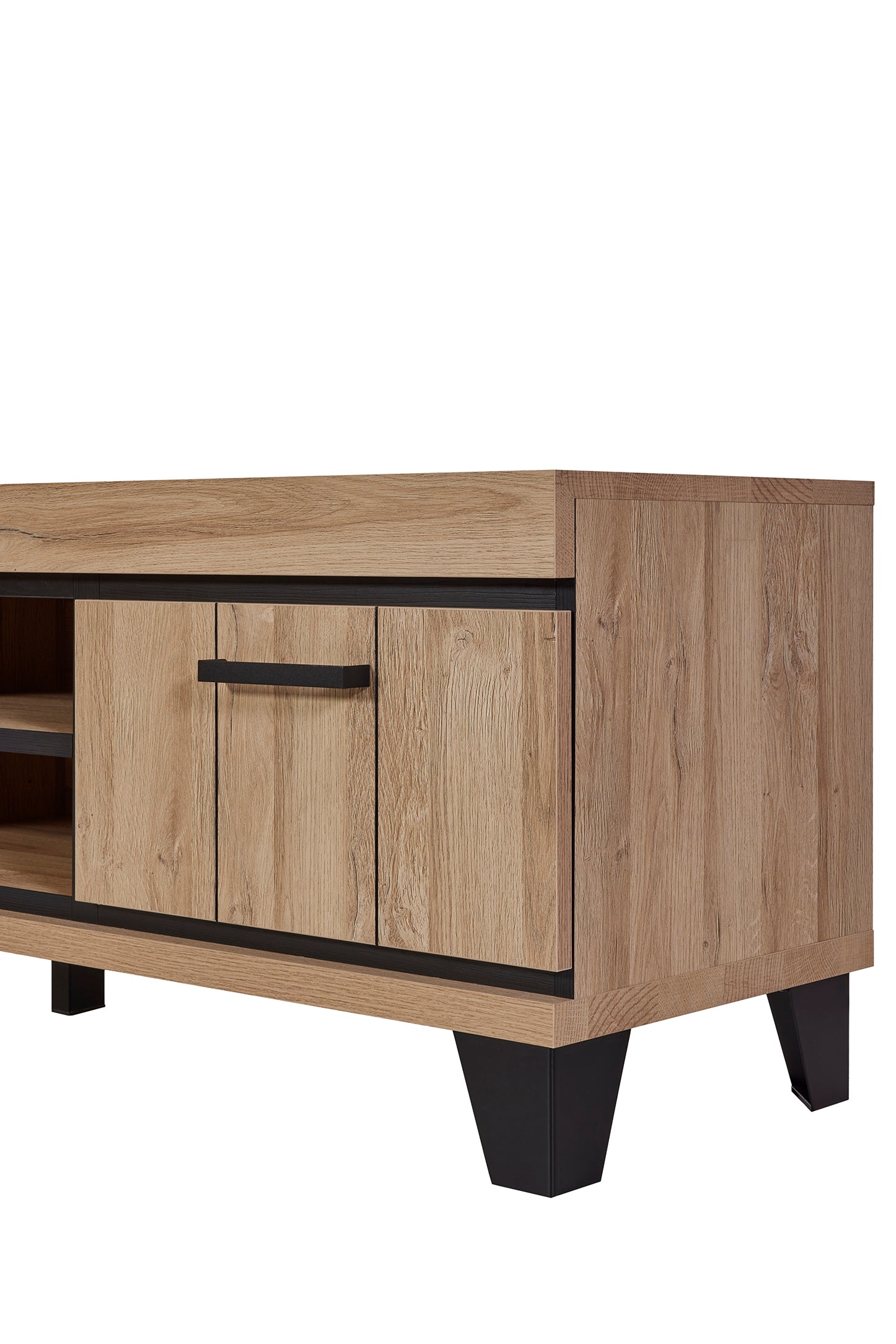 GBO - Meuble TV Titus – 167x60x48 cm – Chêne Français