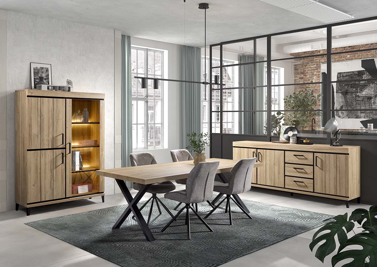 GBO - Eetkamer set Titus 1– French Oak