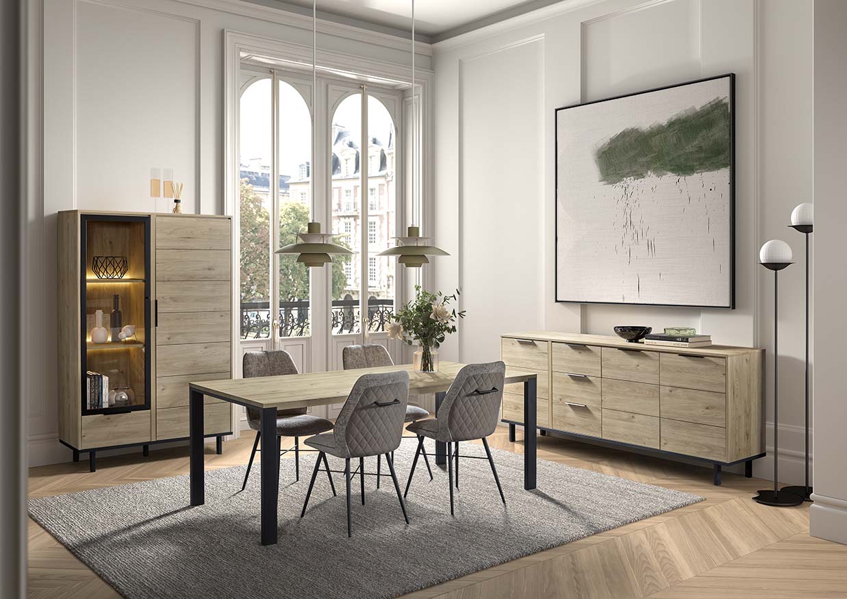 GBO - Eetkamer set Toby2 – Castella oak