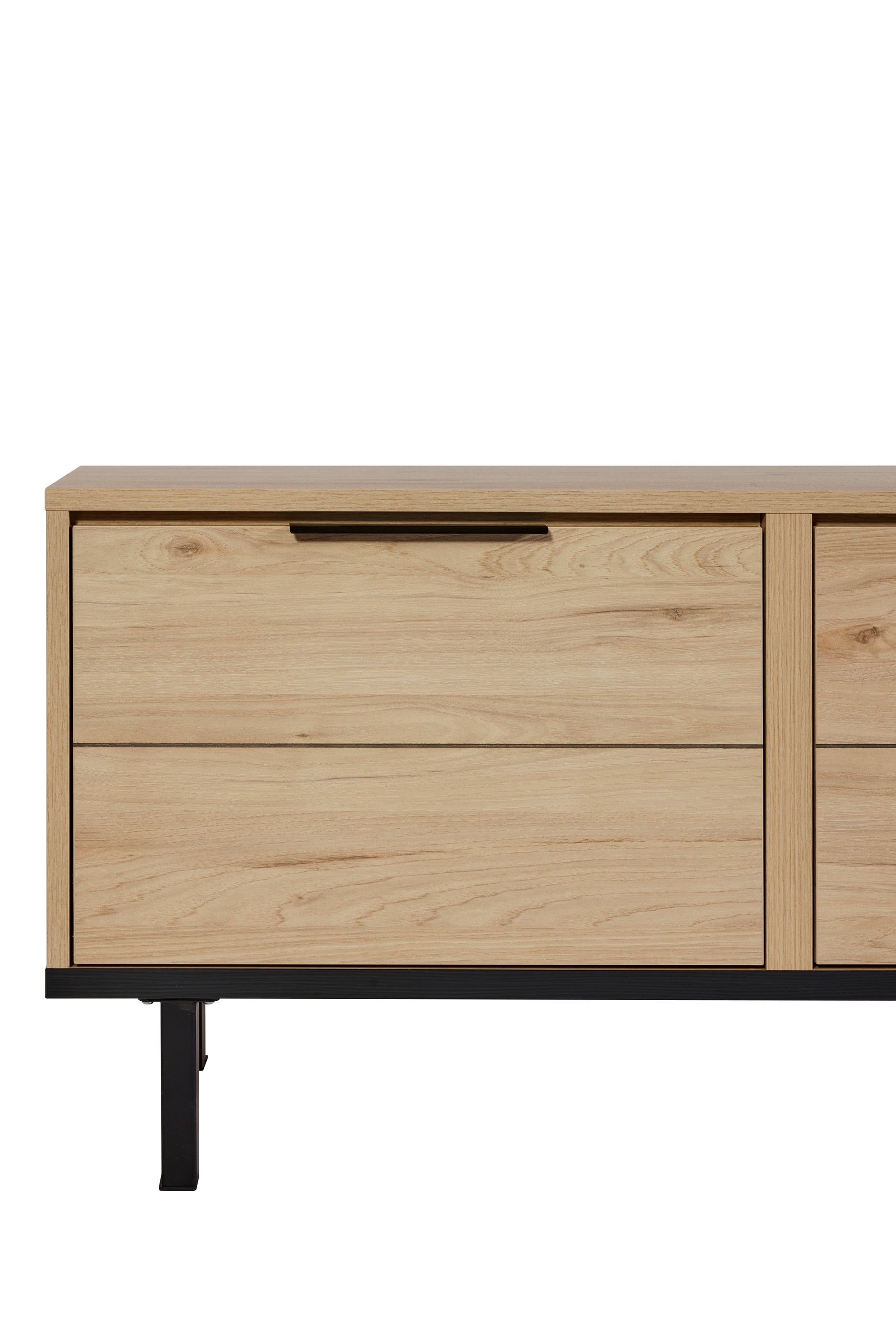 GBO - Meuble TV Toby – 172x55x46 cm – Chêne Castella