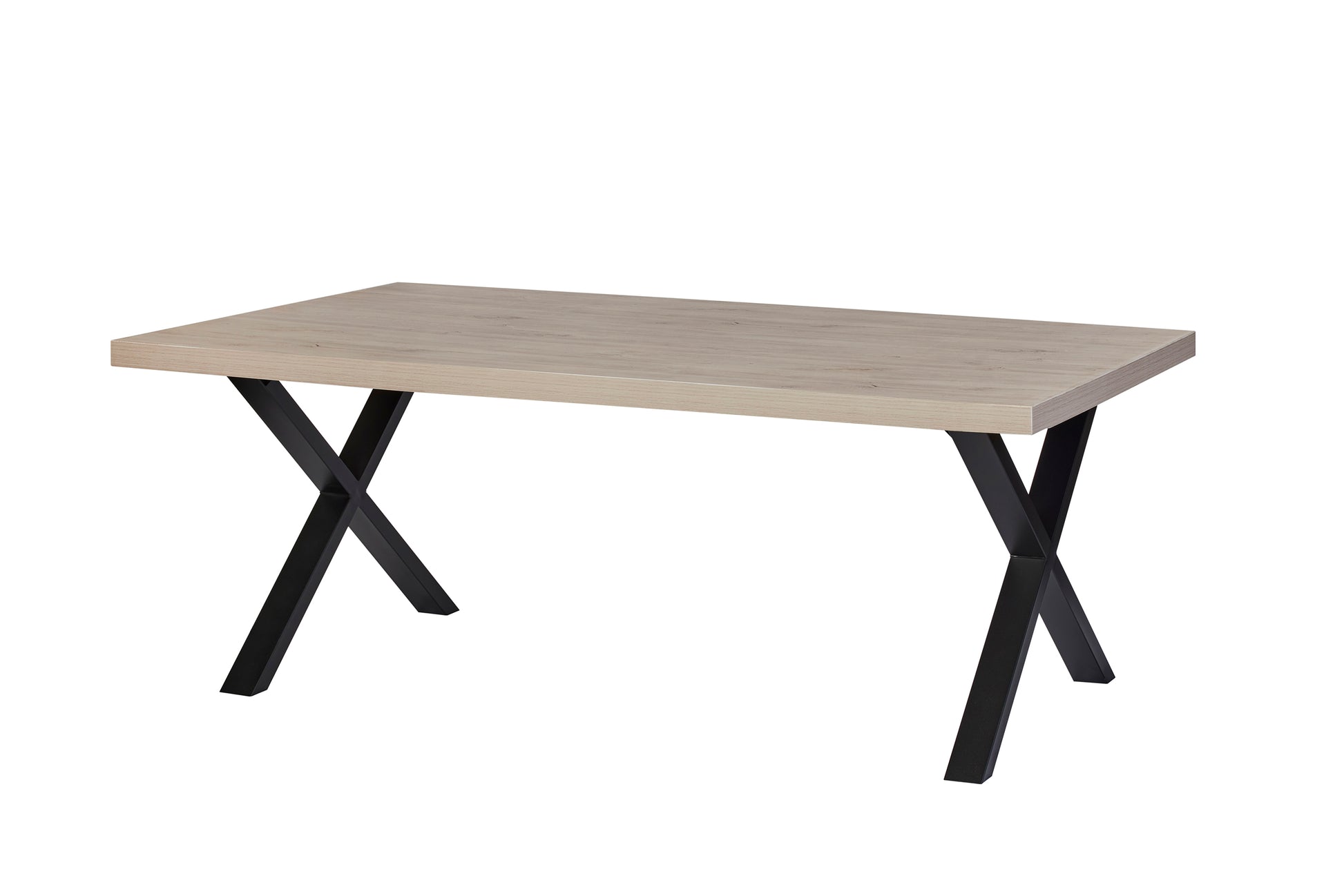GBO - Tafel X-poot metal Troy - Beach oak - 200xx95cm