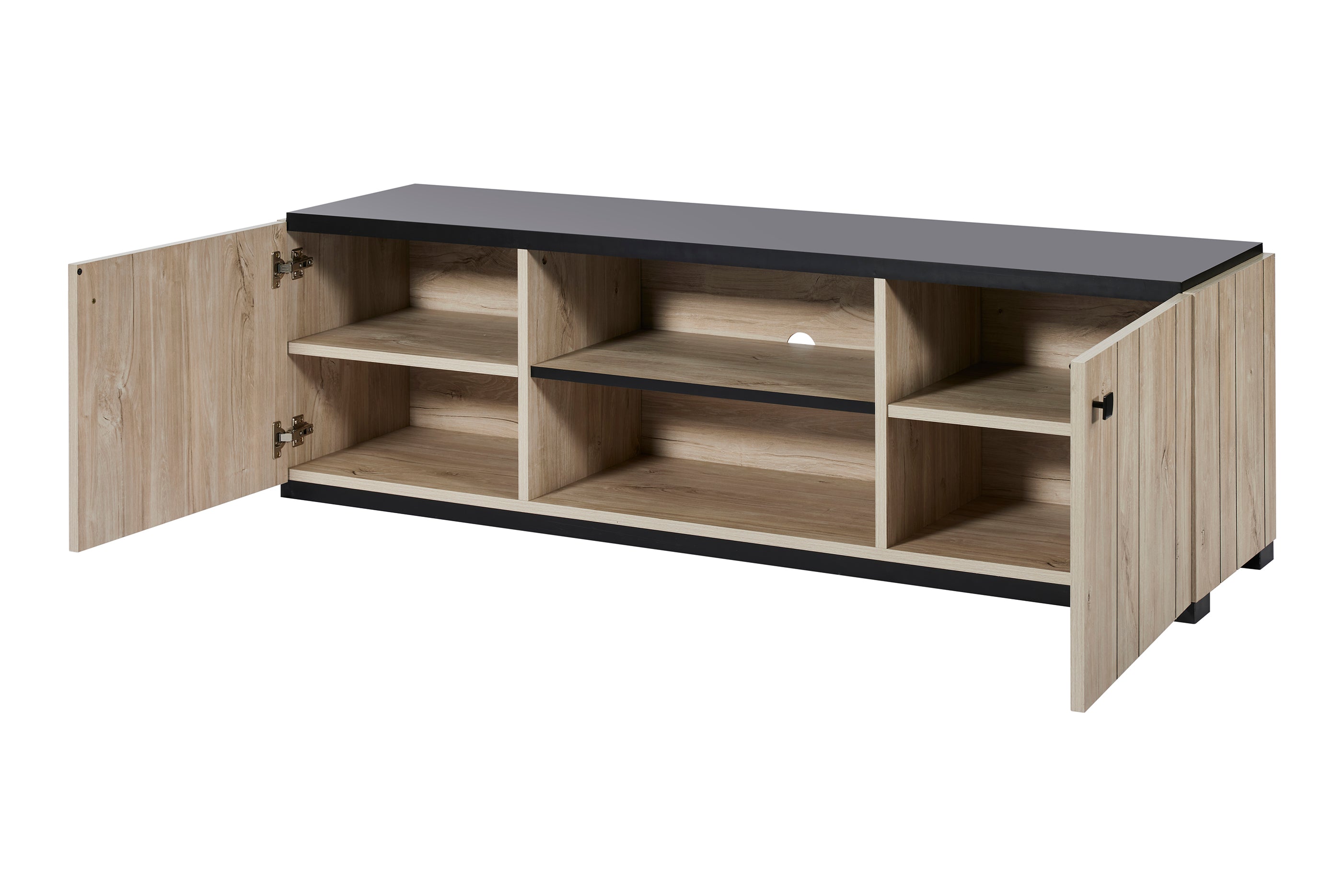 GBO - Meuble TV Tommy - Chêne plage - 160x48x48cm