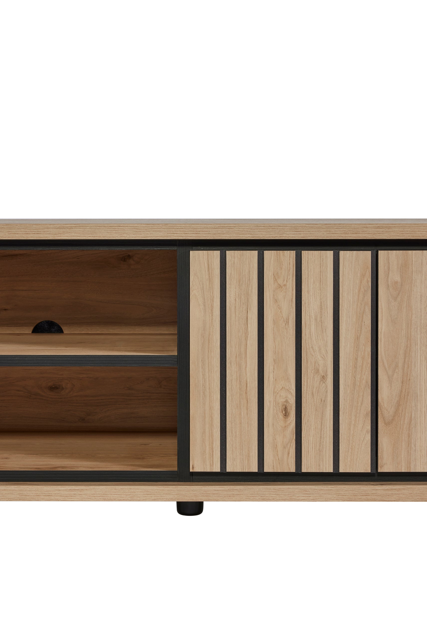 GBO - Meuble TV Travis – 170x50x45 cm – Castella/Nox