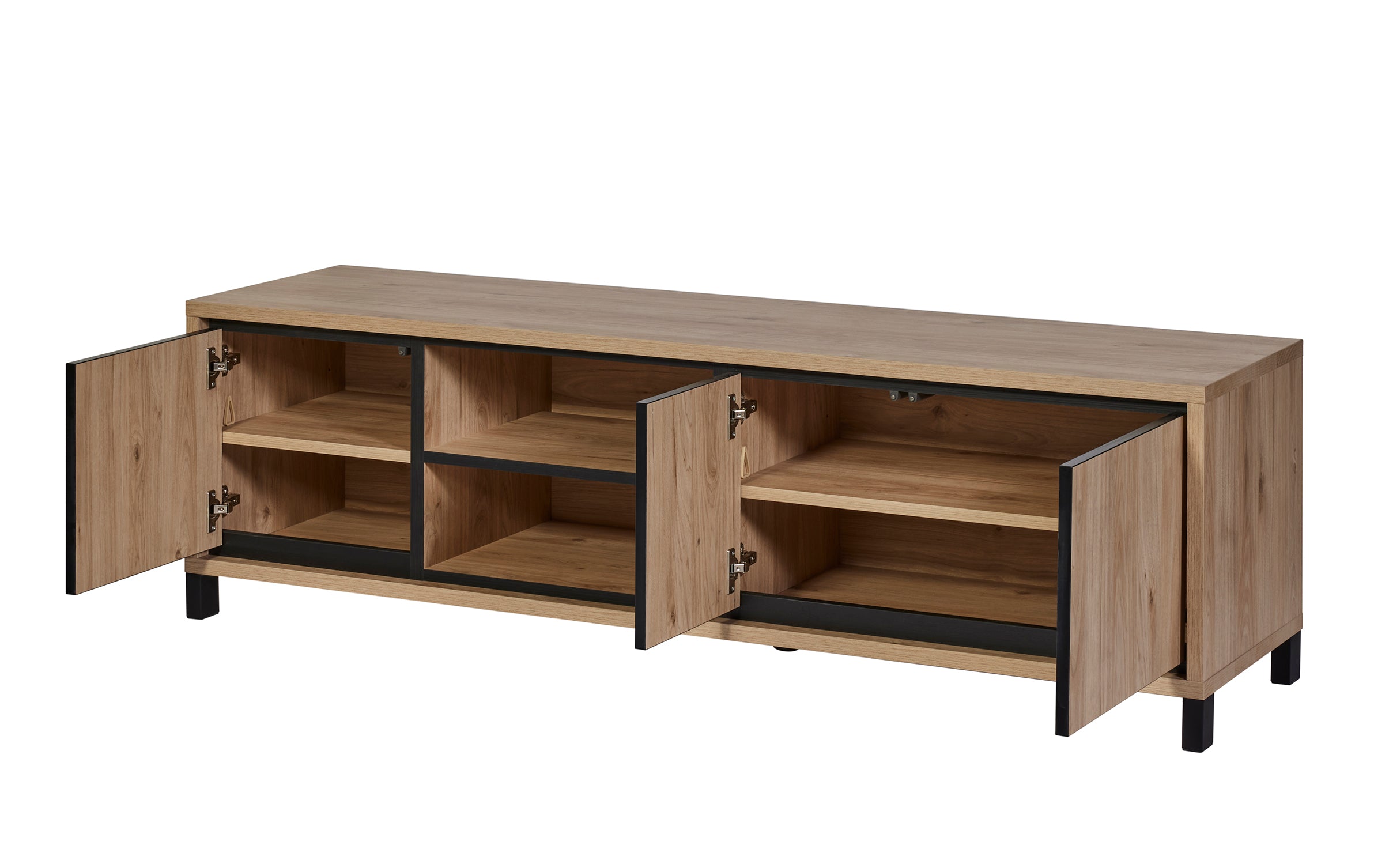 GBO - TV-meubel Travis – 170x50x45 cm – Castella/Nox