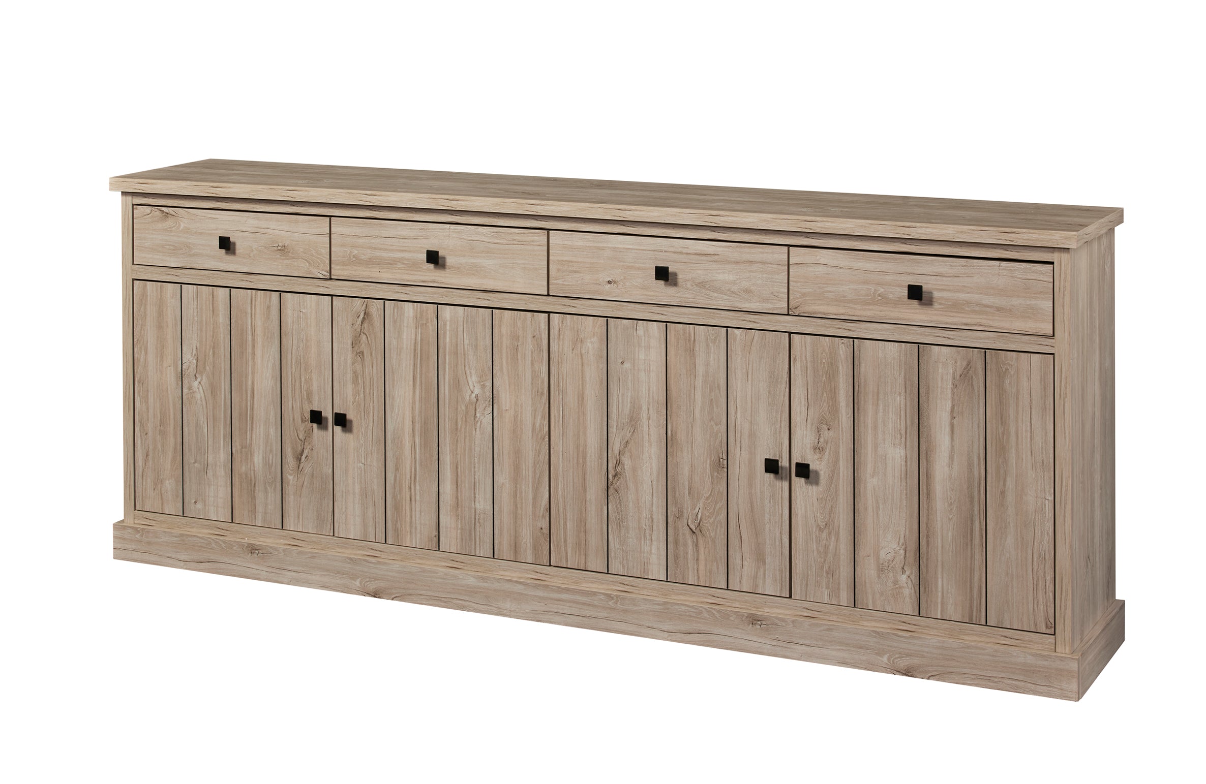 GBO - Dressoir Troy – 230x91x42 cm - Beach Oak