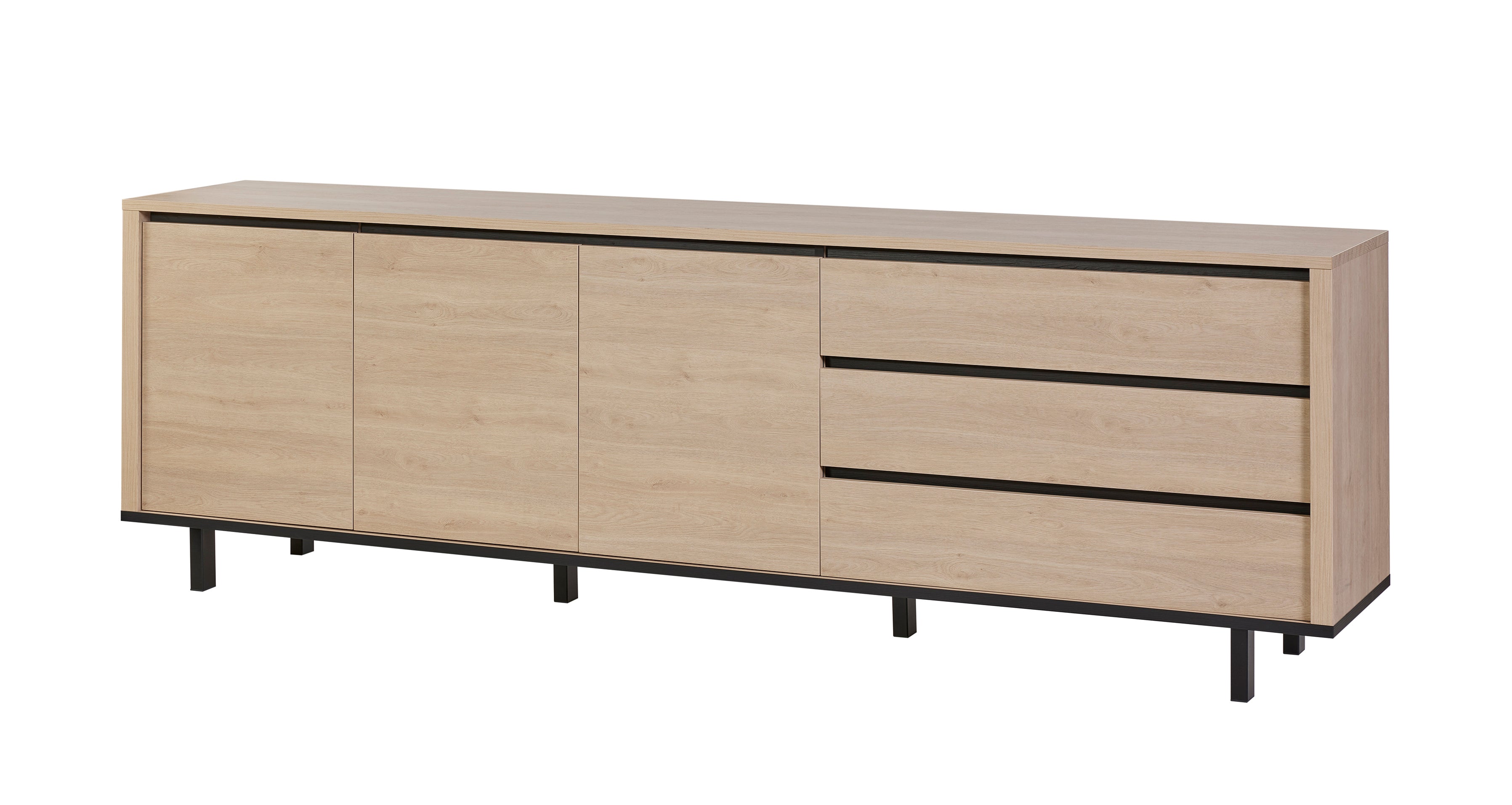 GBO - Buffet Tyler – 243x90x46 cm – Chêne Urbain