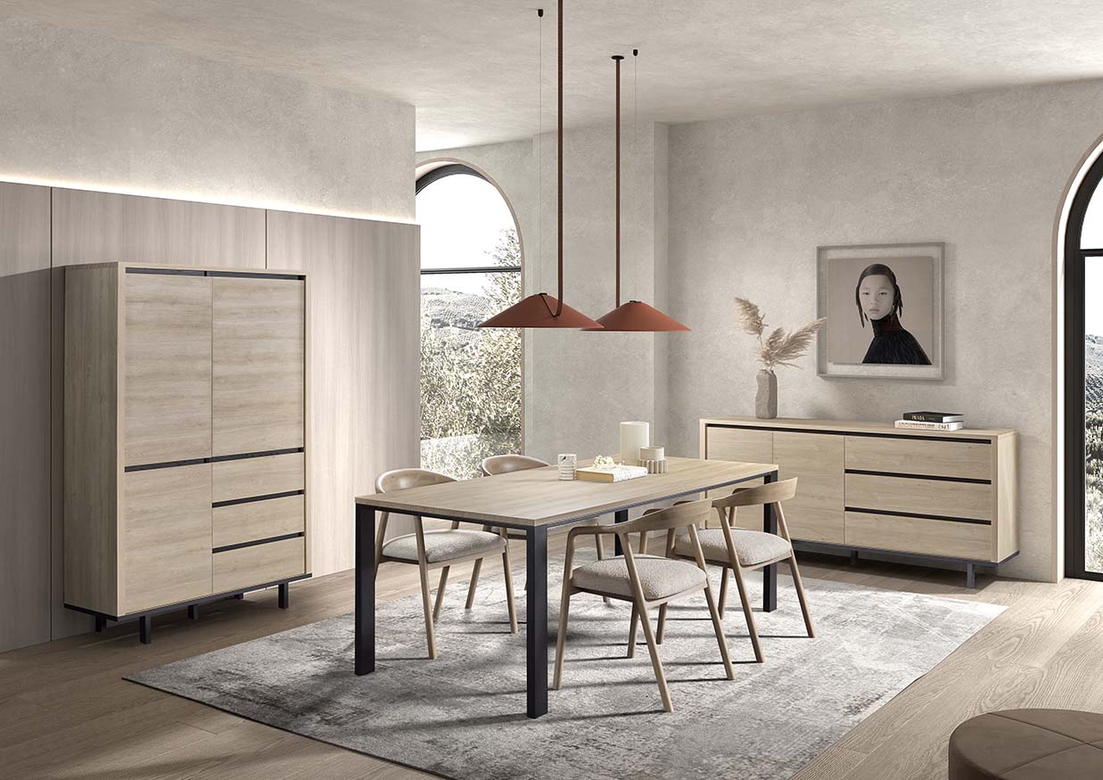 GBO - Eetkamer set Tyler 1 – Urban Oak