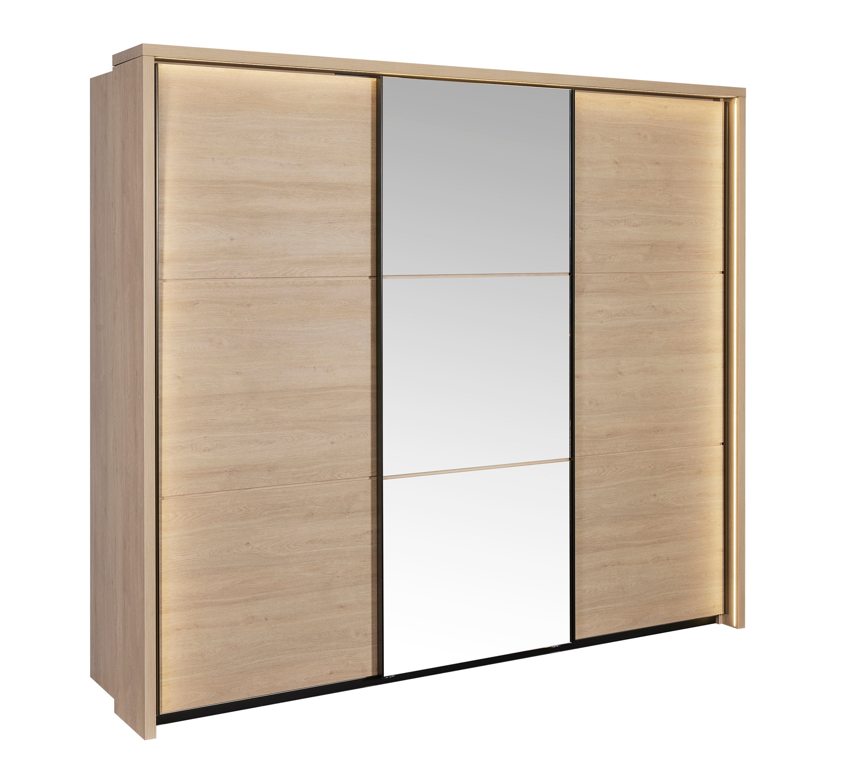 GBO - Armoire 3D Udine – Portes coulissantes - 253x221x67 cm