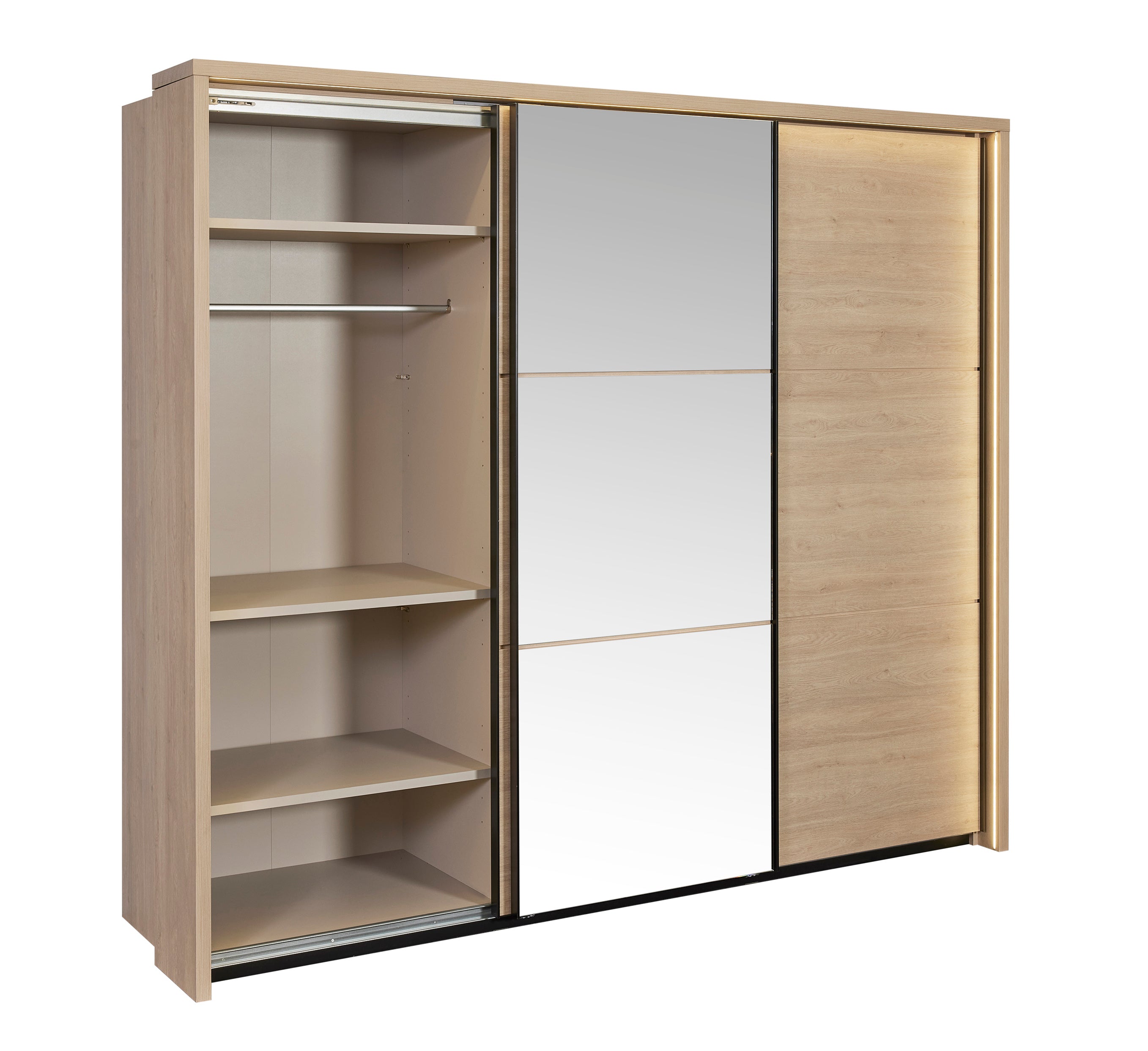 GBO - Armoire 3D Udine – Portes coulissantes - 288x221x67 cm