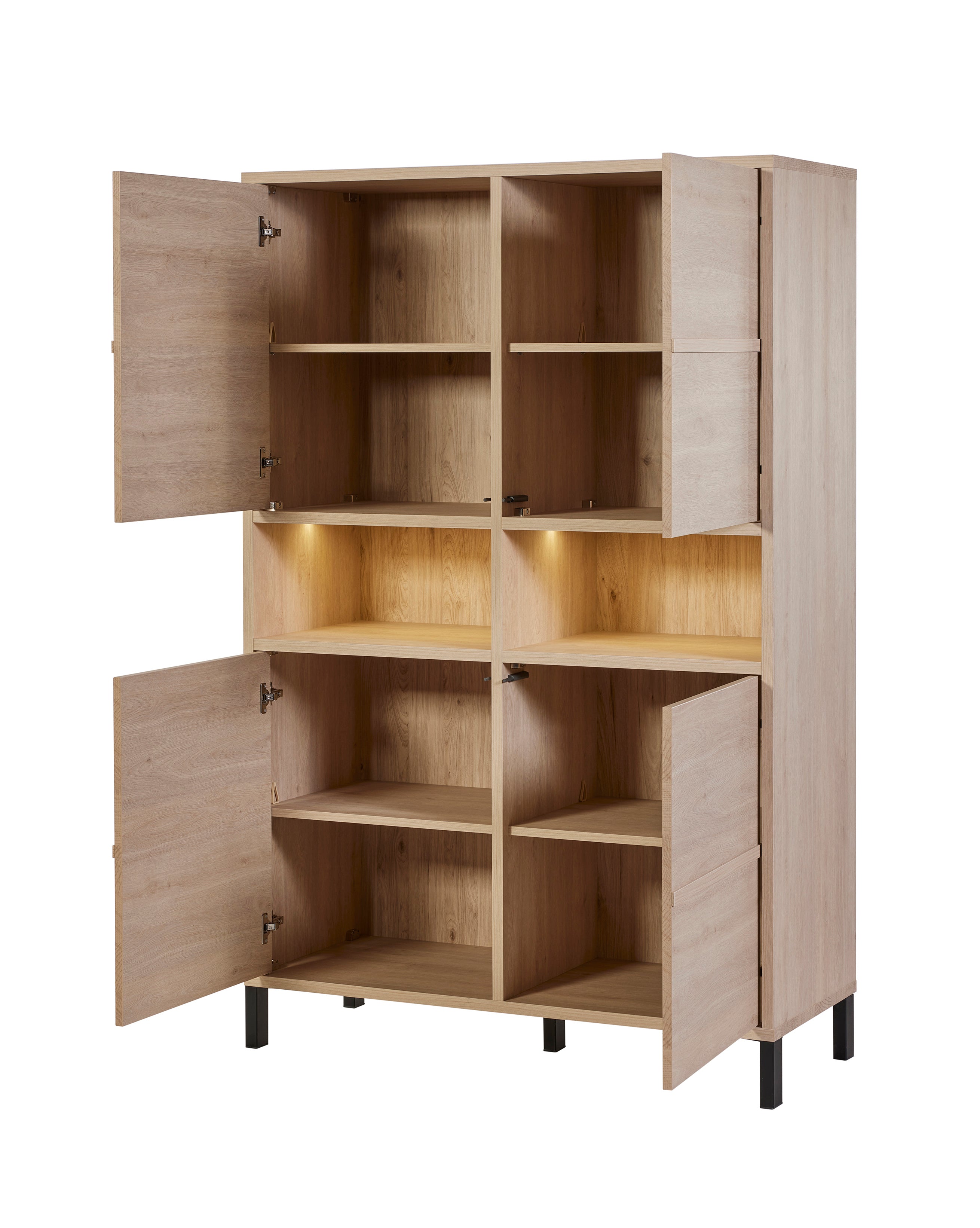 GBO - Meuble bar – 122x189x50 cm – Chêne Urbain