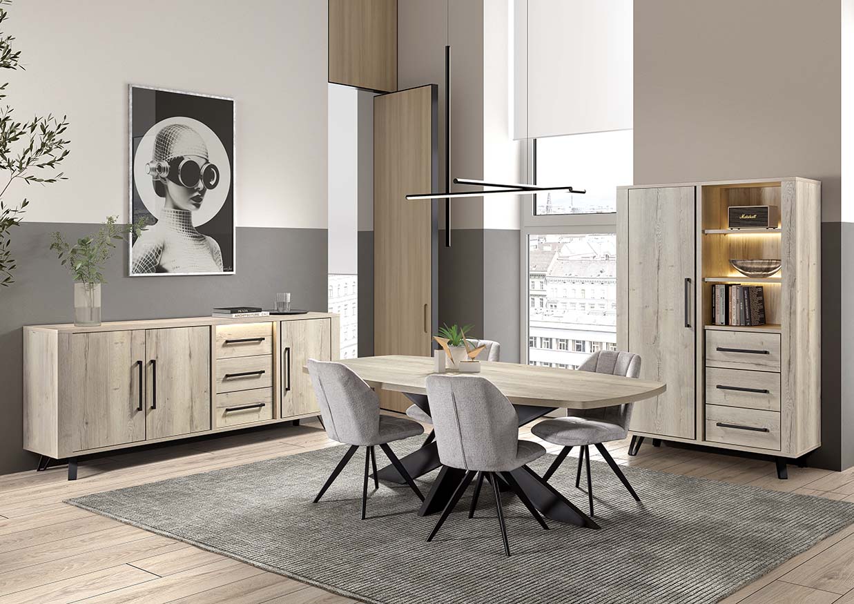 GBO - Eetkamer set Usain – Halifax White