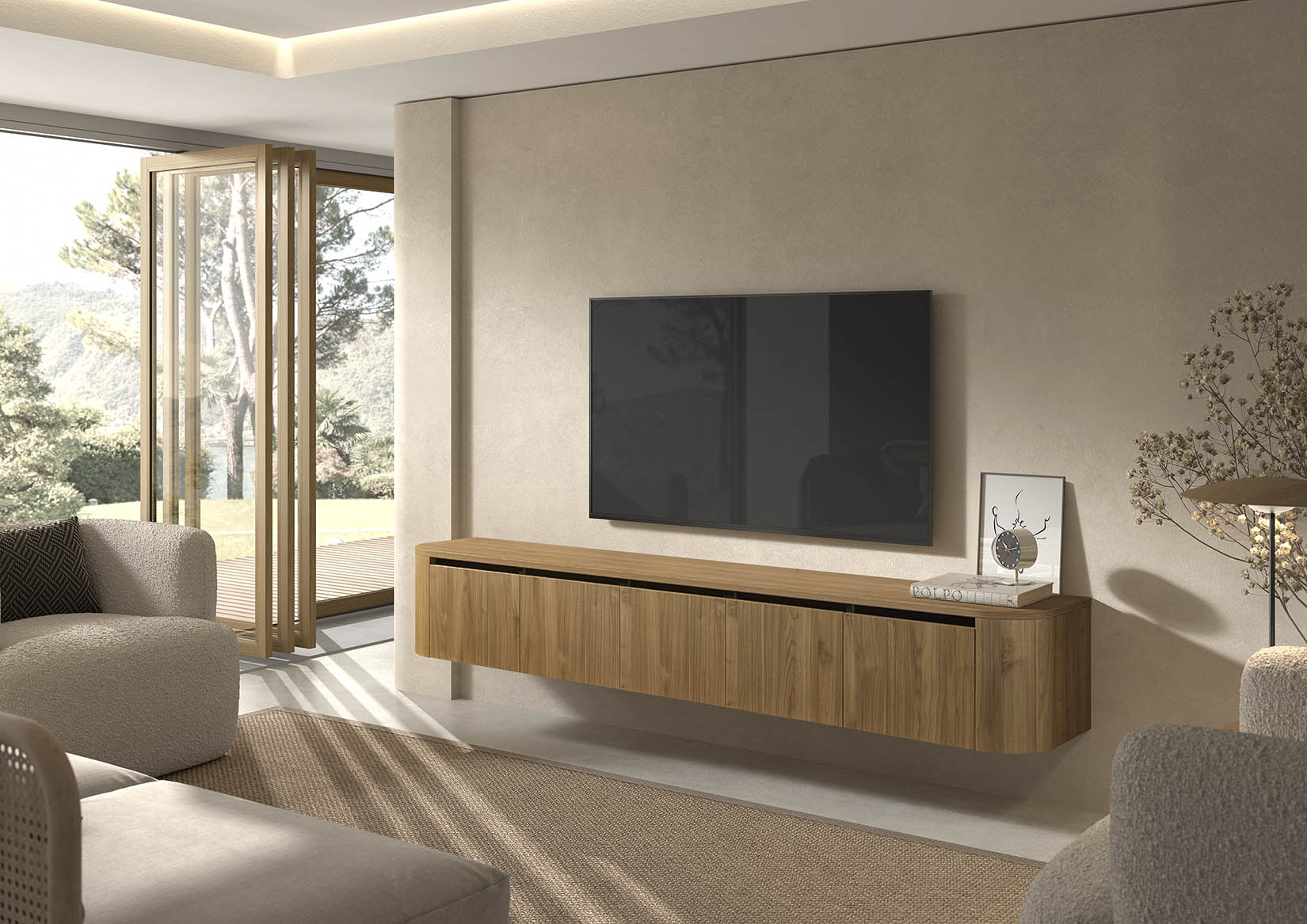 GBO - Zwevende TV-meubel Valerio - 243 cm
