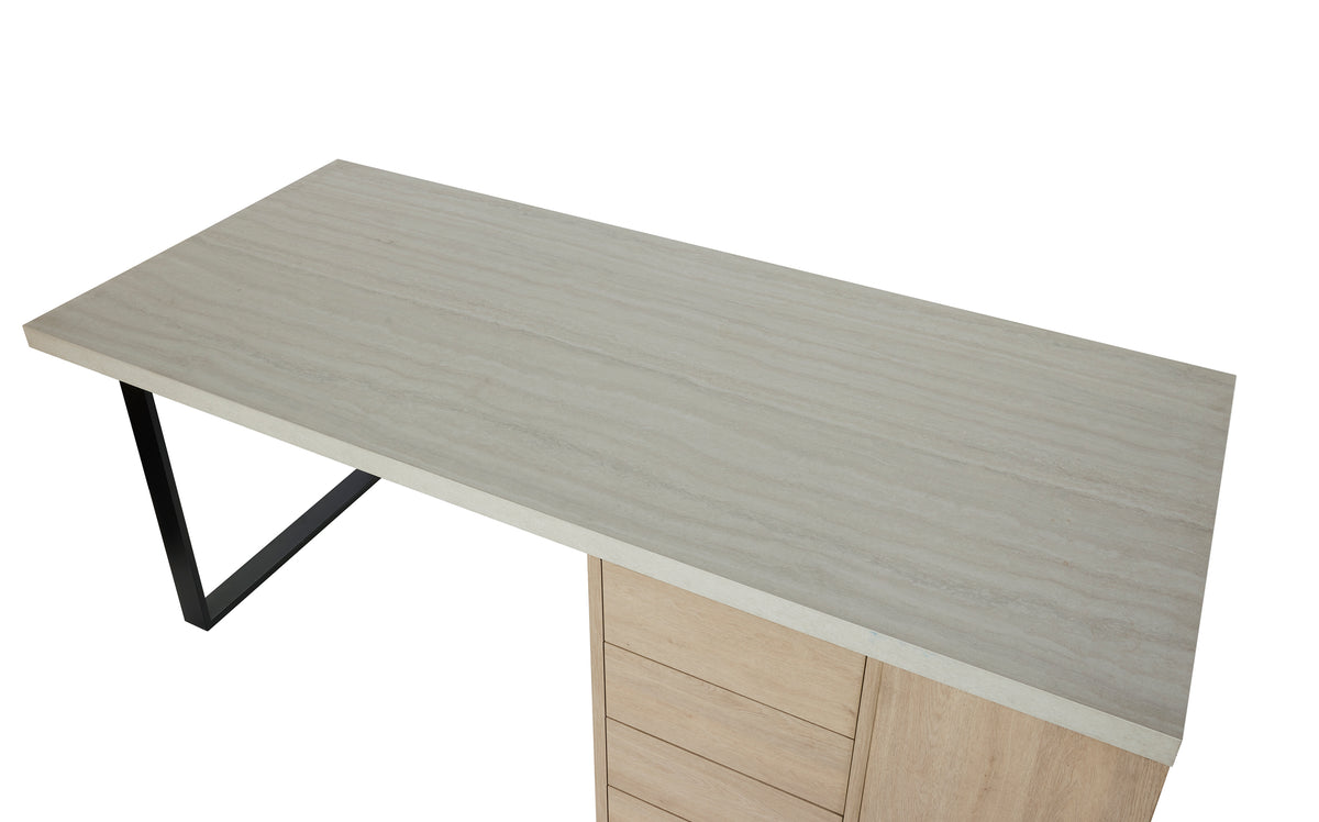 GBO - Kitchen Unit - Urban oak+Travertin - Keuken element+Ladenblok - 230x100x92cm