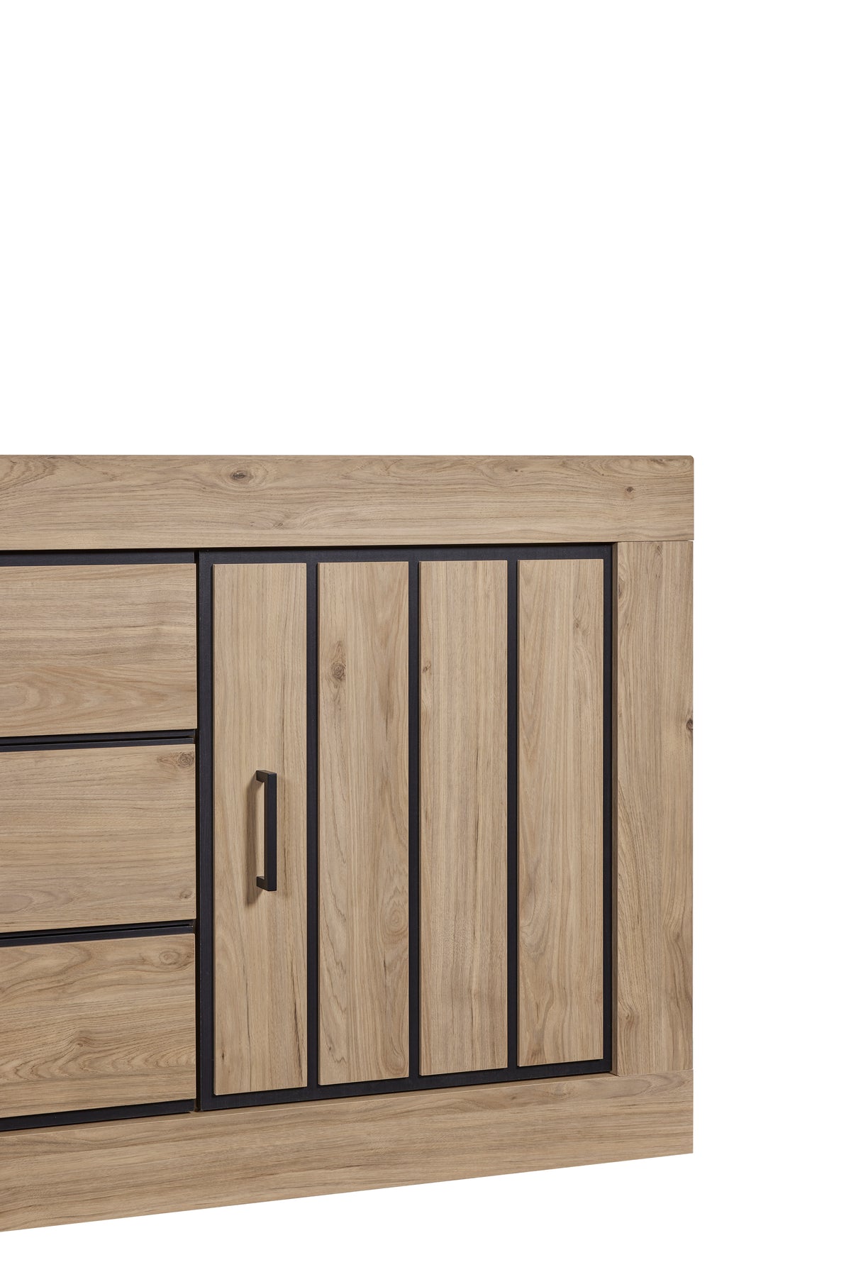 GBO - Dressoir 2D3L Vinny - Castle Oak - 215x90x48 cm