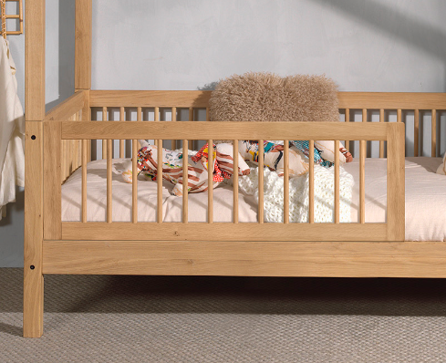 Bedbeveiliging ronde spijlen eik *