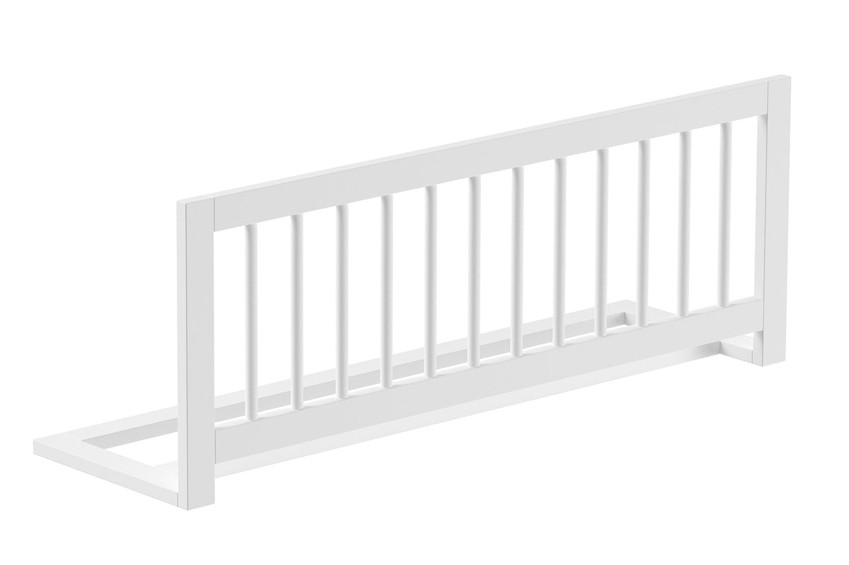 Bedbeveiliging ronde spijlen beuk wit *