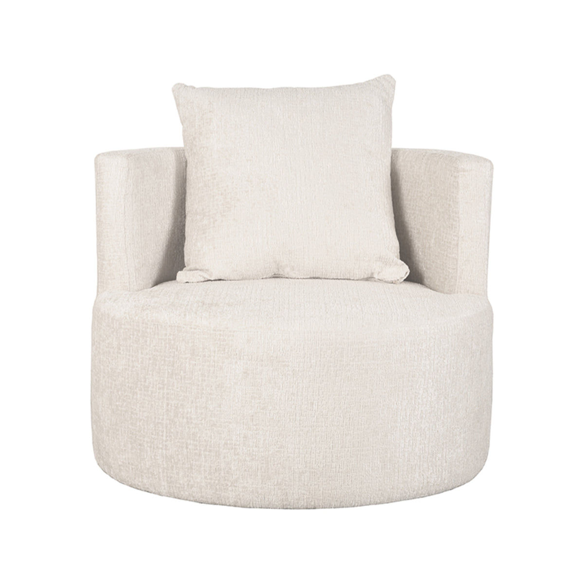 LABEL51 Fauteuil Evy - Naturel - Fluweel