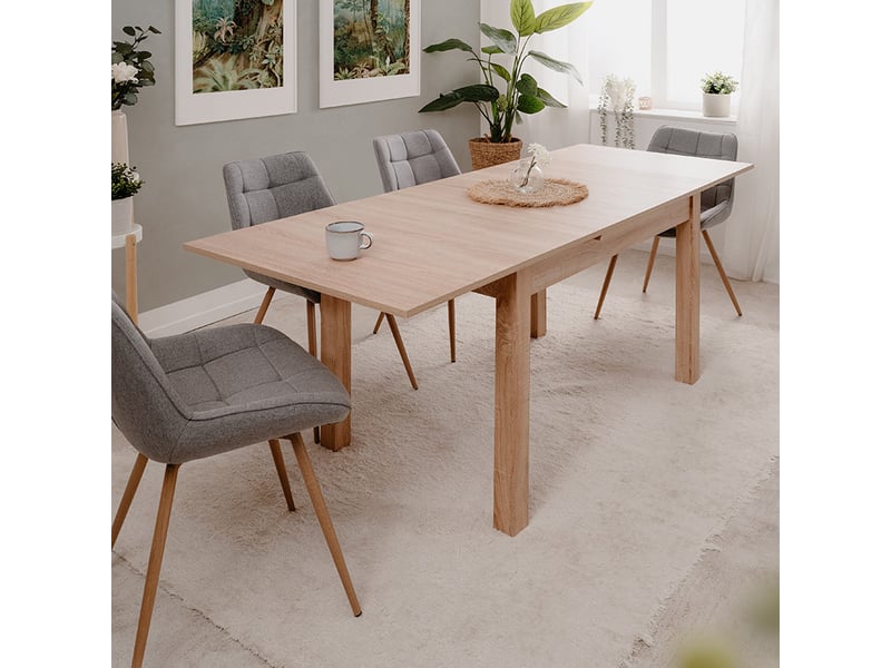 FRA - Table à Manger Extensible Longford 80A - 120-200x76x80 cm