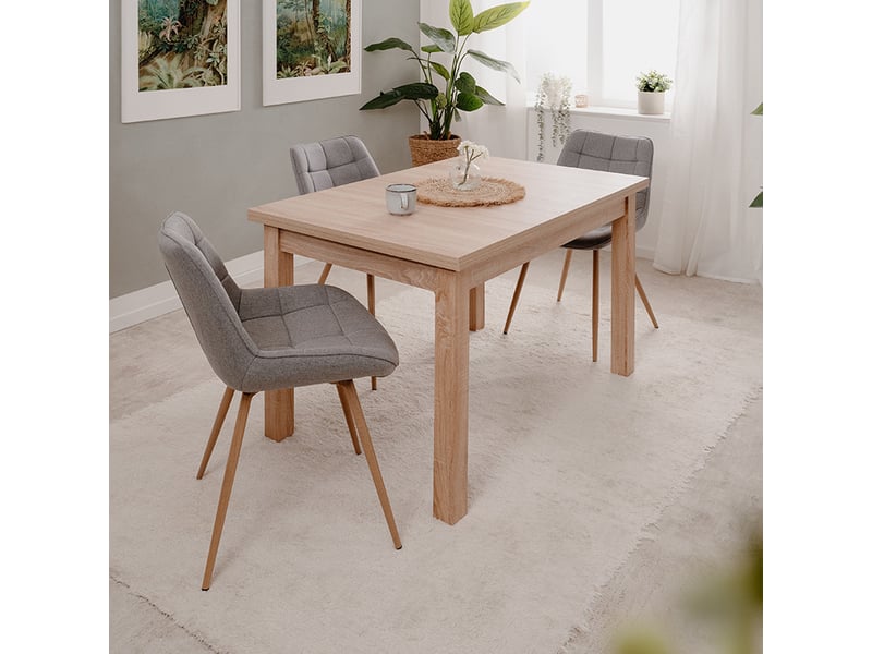 FRA - Table à Manger Extensible Longford 80A - 120-200x76x80 cm