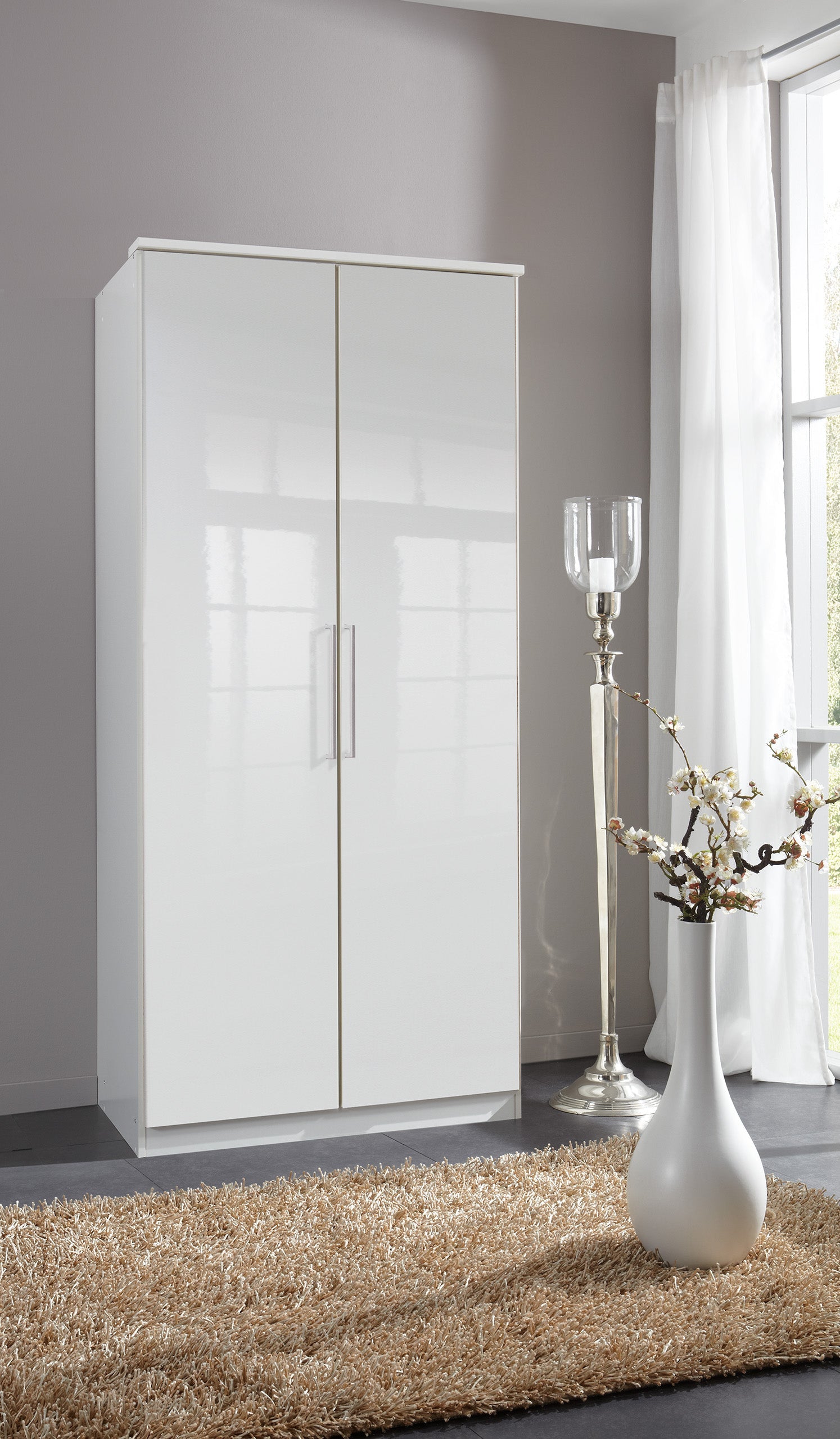 Wimex - Kleerkast Greven - 109202 - Wit - 91x199x58cm