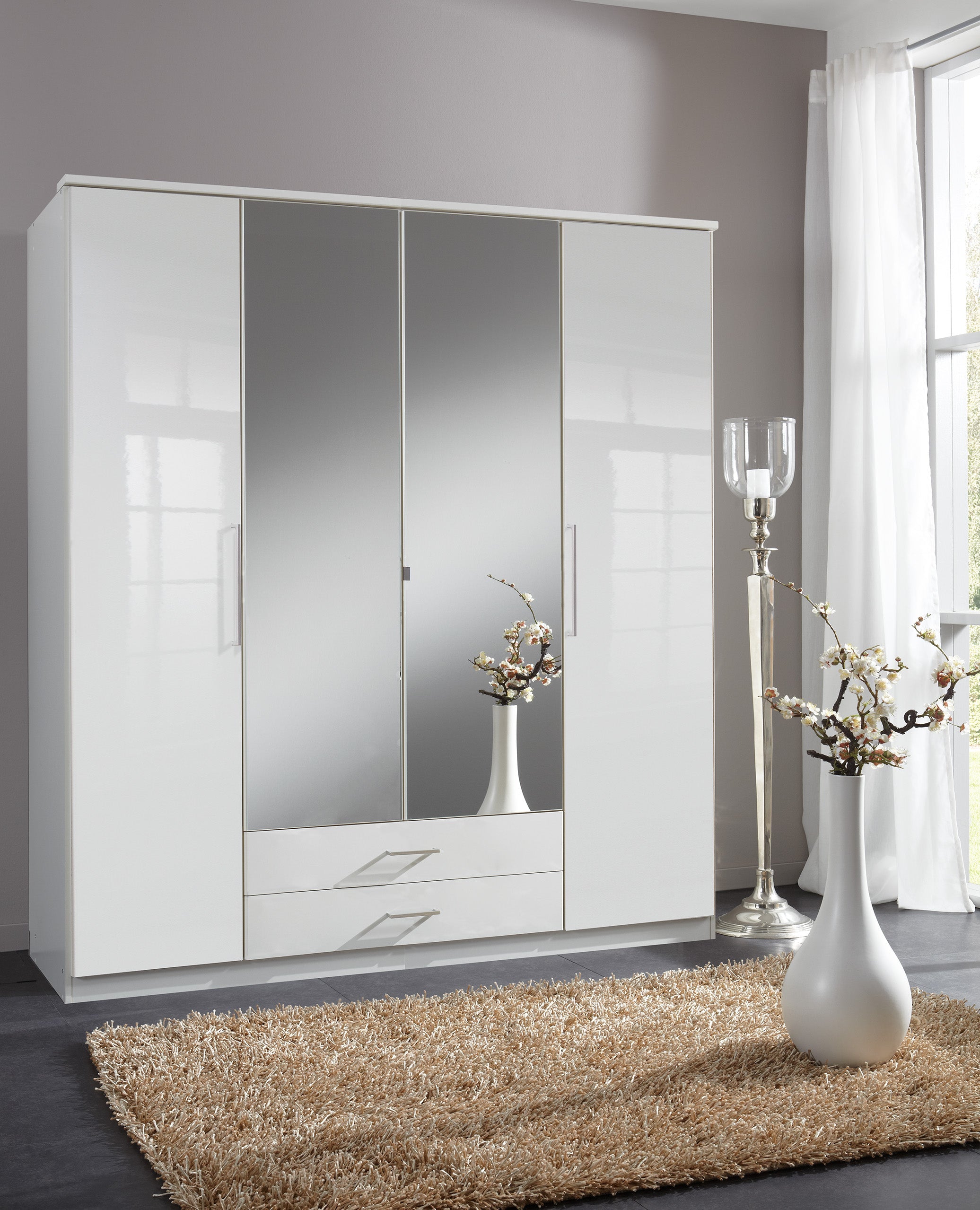 Wimex - Kleerkast Greven - 109453 - Wit - 95x199x98cm