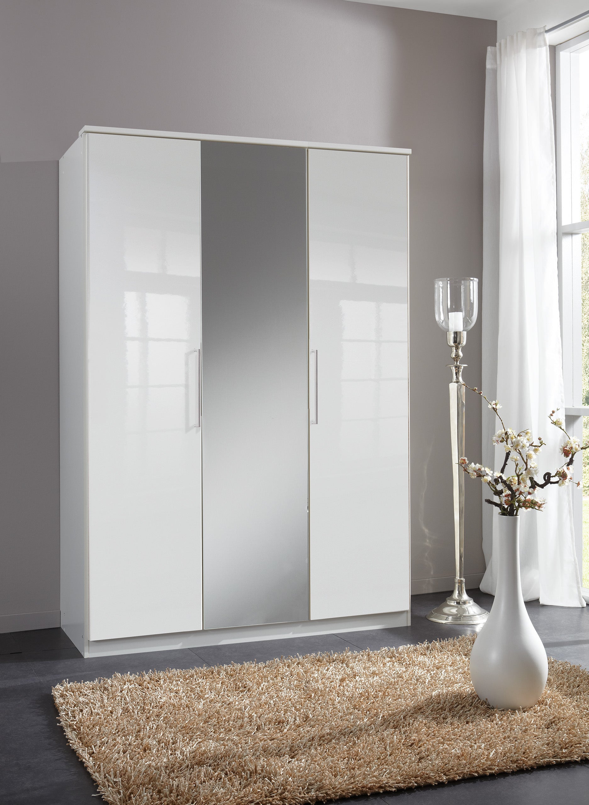 Wimex - Kleerkast Greven - 109482 - Wit - 135x199x58cm